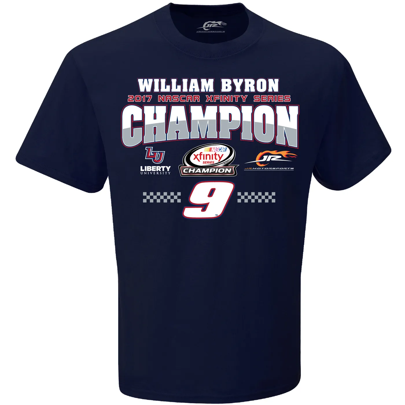 Hendrick Motorsports 2017 William Byron XFINITY Adult Championship Victory  1-spot Graphic Tee