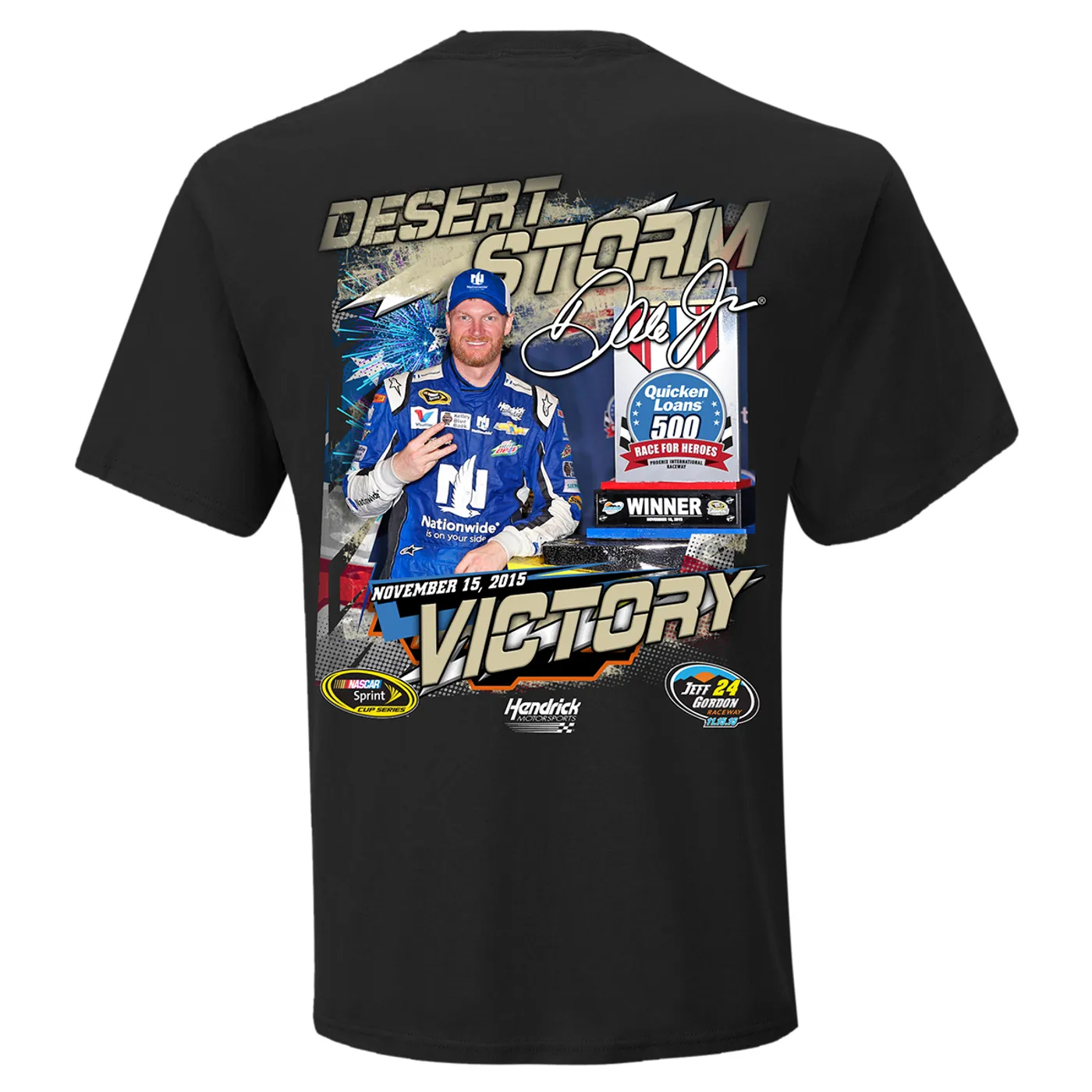 Hendrick Motorsports Dale Jr. #88 2015 Phoenix Race Victory T-shirt PRE-ORDER