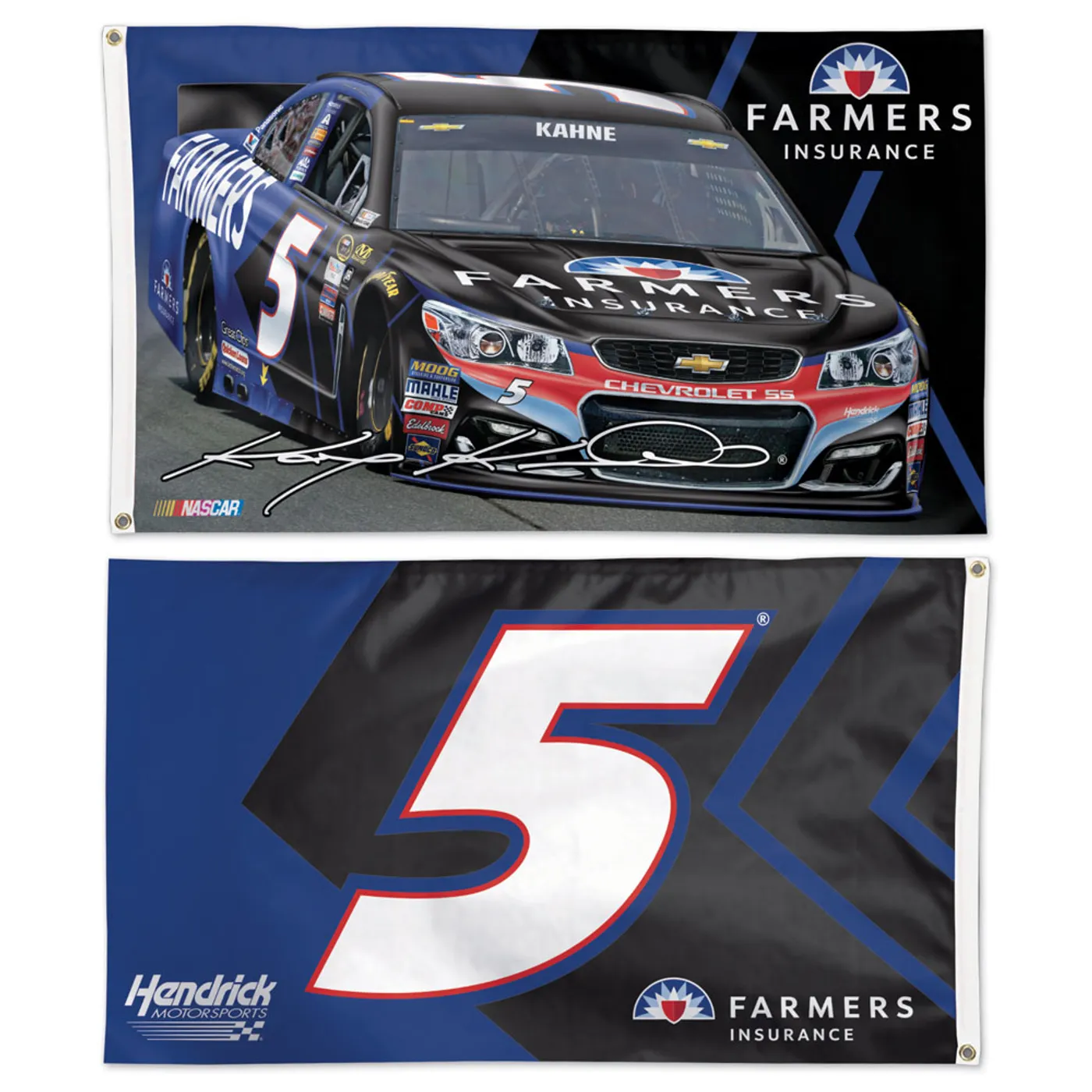 Hendrick Motorsports Kasey Kahne #5 Flag 2 Sided 3' x 5'  Flag