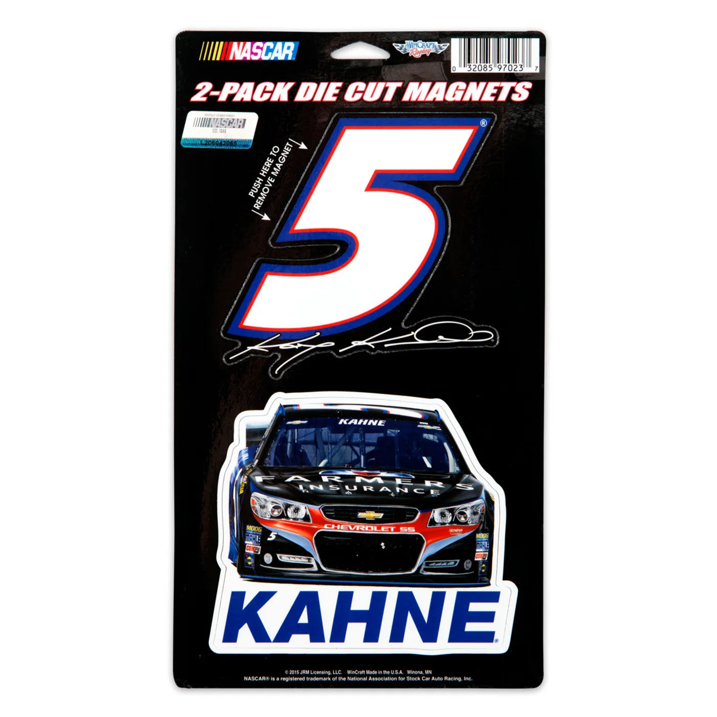 Hendrick Motorsports Kasey Kahne 2 Pack Magnet 5" x 9"