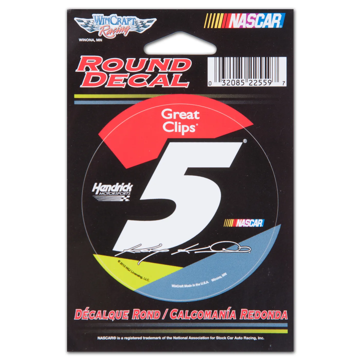 Hendrick Motorsports Kasey Kahne-2014 3'" round decal