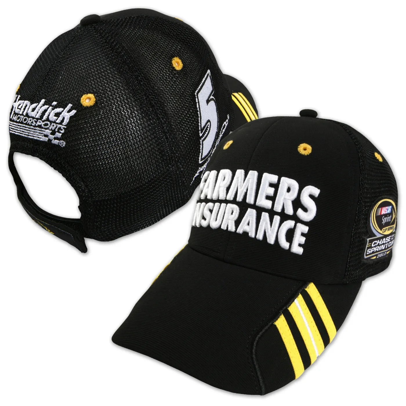 Hendrick Motorsports Kasey Kahne #5 Farmers 2013 Chase for Cup Cap Black OSFA