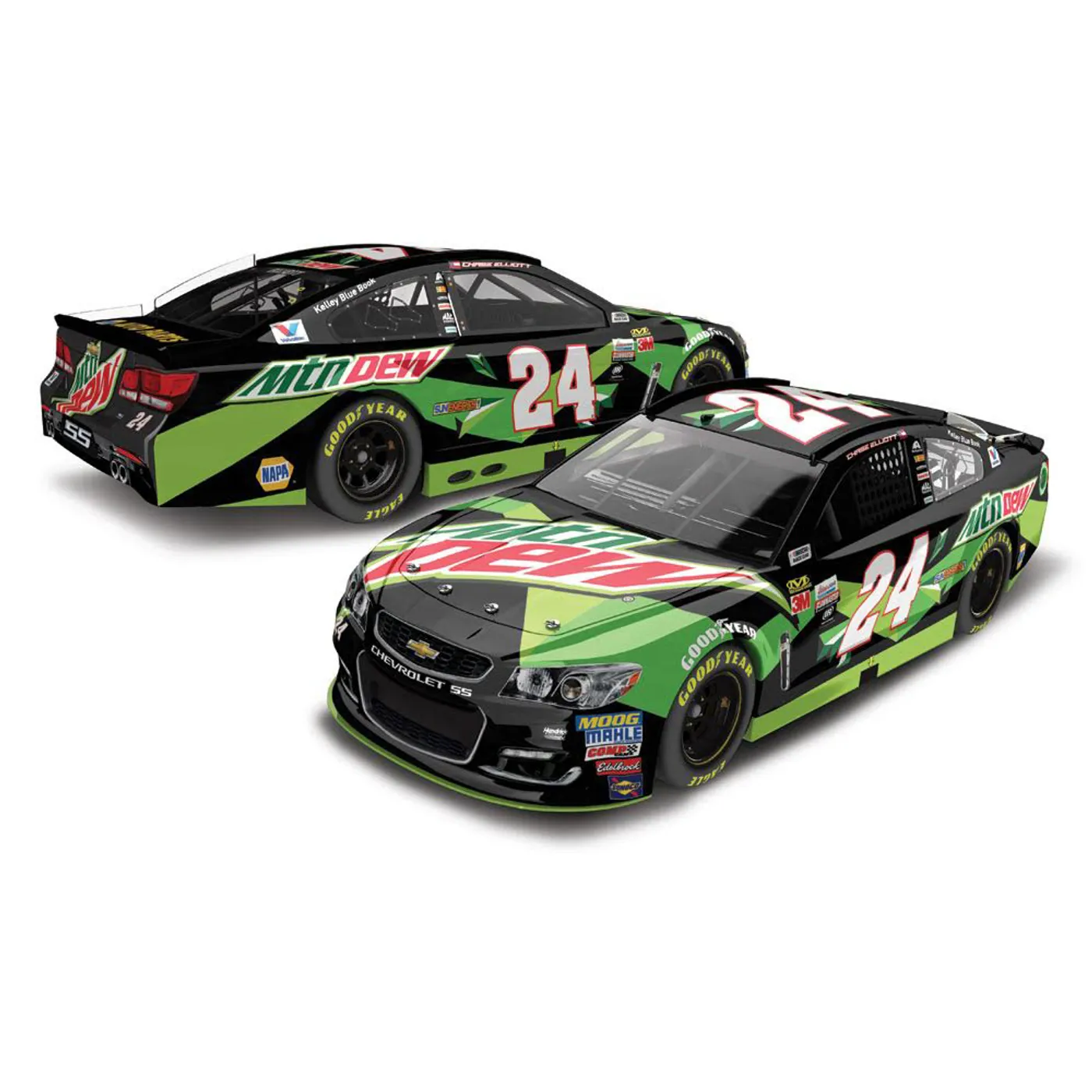 Hendrick Motorsports Chase Elliott 2017 NASCAR Cup Series No. 24 All-Star Mtn Dew 1:64 Die-Cast