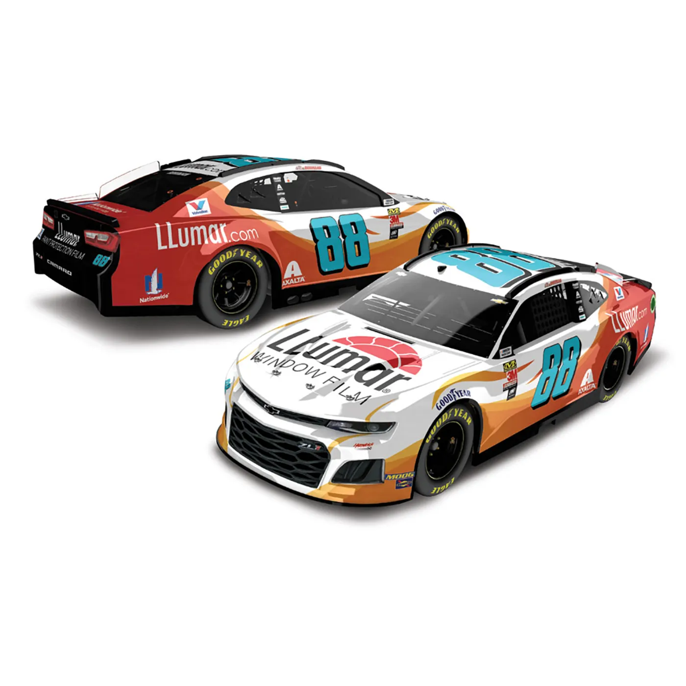 Hendrick Motorsports Alex Bowman 2019 NASCAR #88 Llumar Window Film 1:64 - Die Cast