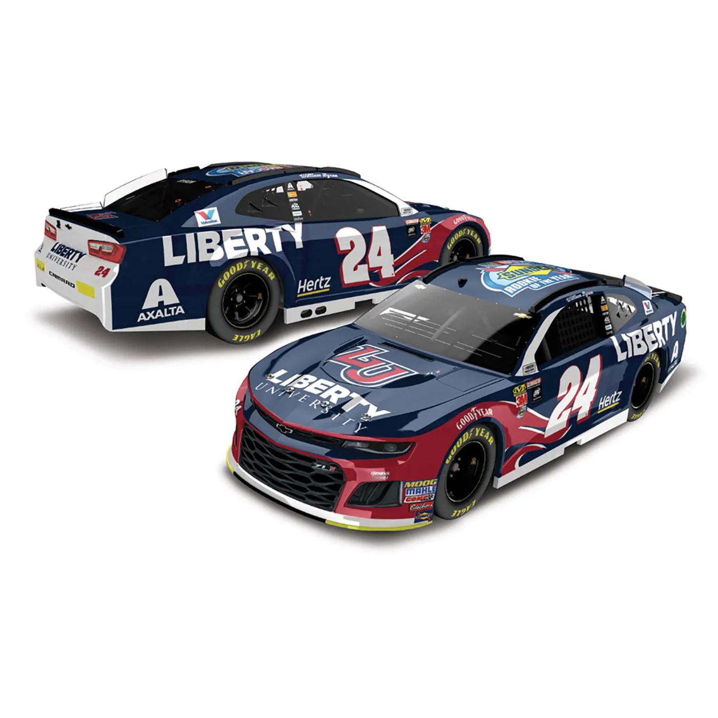 Hendrick Motorsports William Byron NASCAR Liberty University Sonoco Rookie of the Year 3 HO 1:24 - Die Cast Set