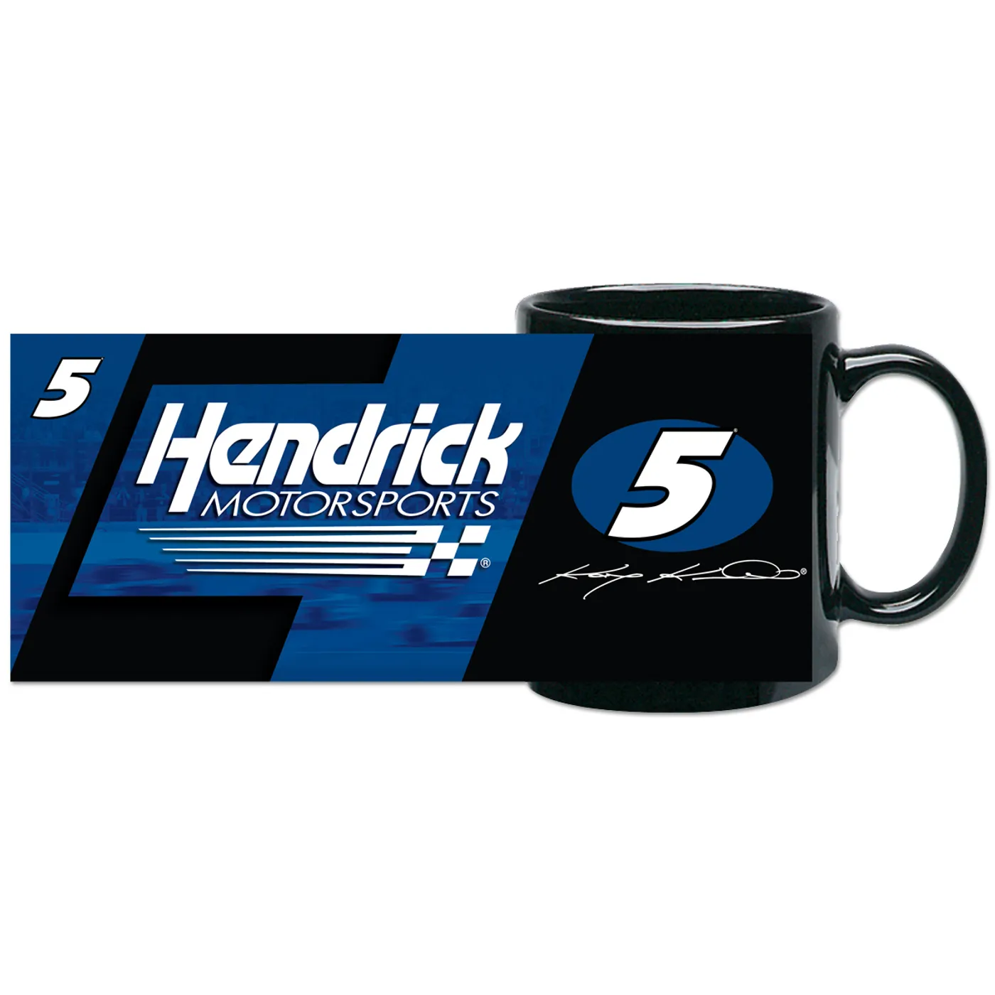 Hendrick Motorsports #5 11oz Black Wrap Coffee Mug