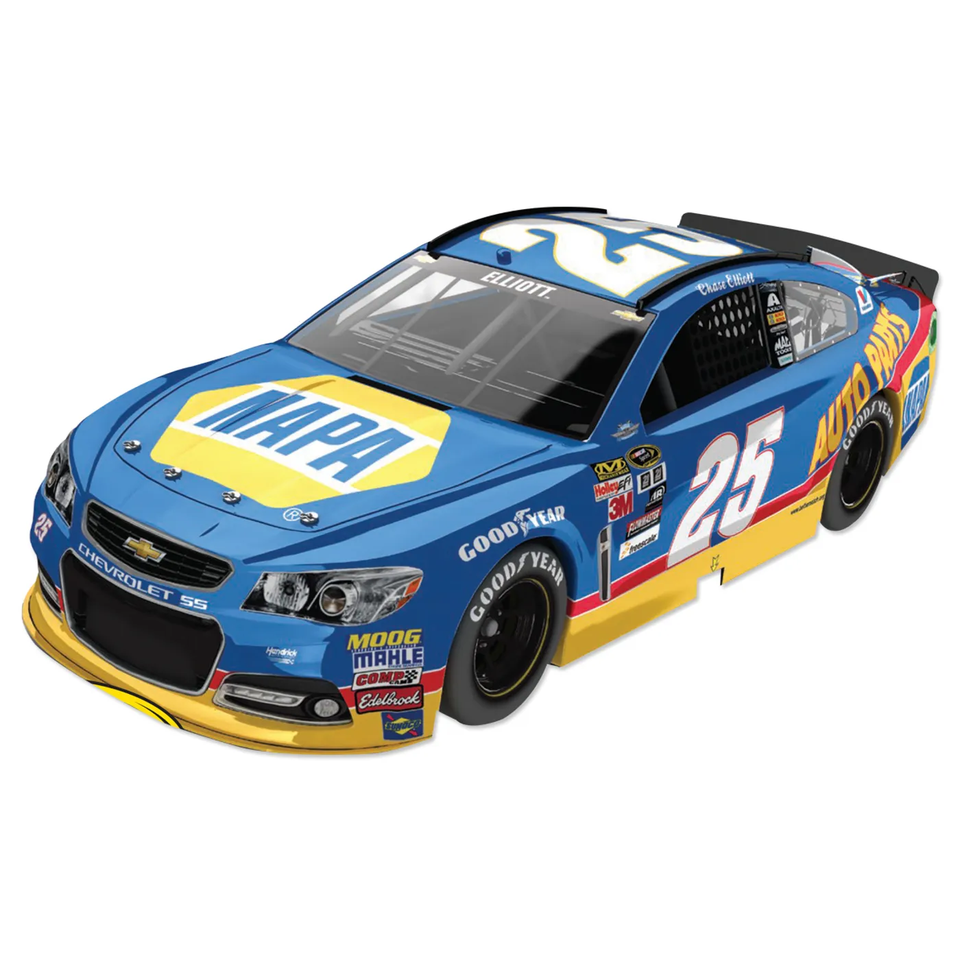 Hendrick Motorsports Chase Elliott 2015 #9 Million Dollar Bill Darlington Throwback 1:24 Scale Nascar Sprint Cup Series Die-Cast
