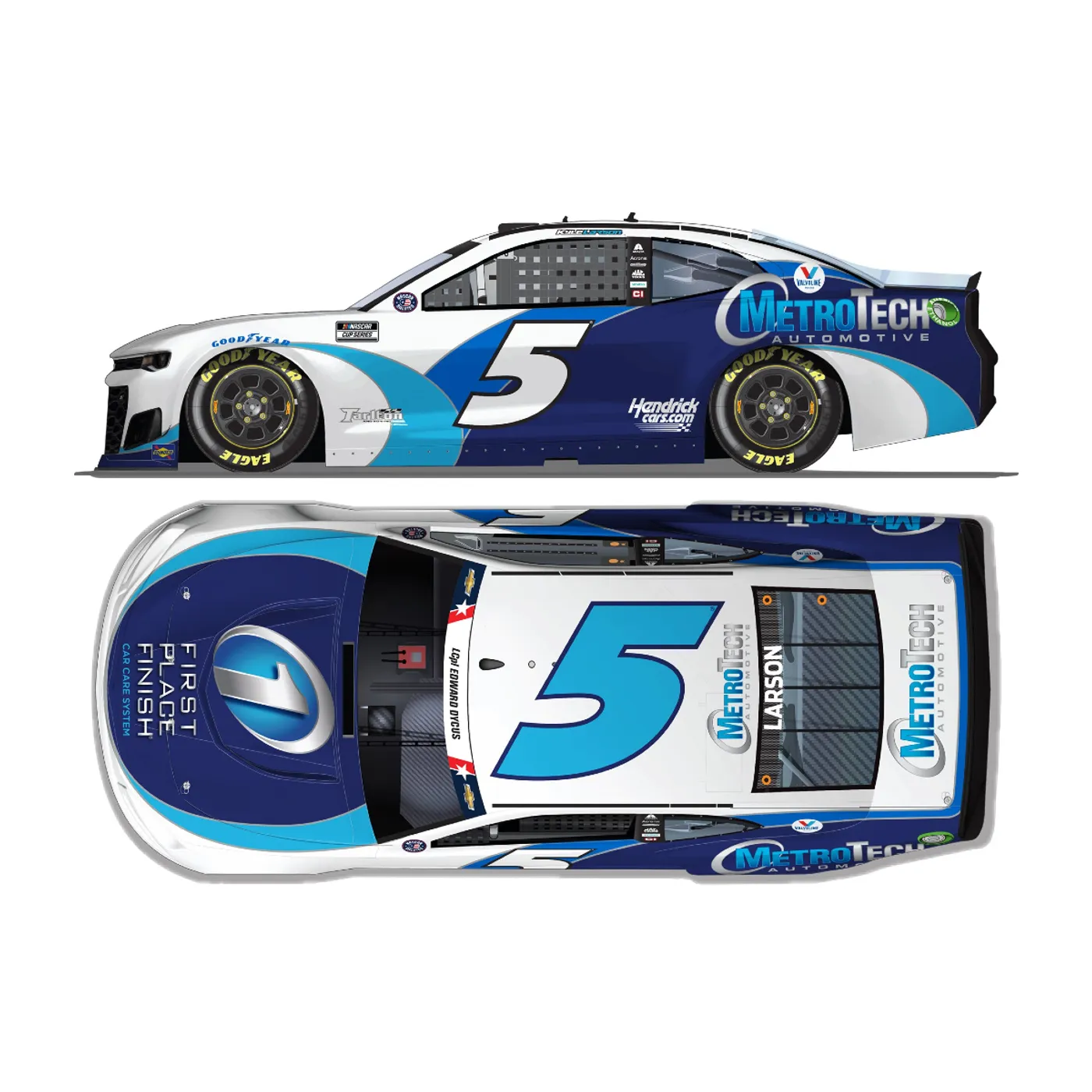 Hendrick Motorsports Kyle Larson #5 2021 Charlotte Speedway MetroTech 1:24 HO Die-Cast
