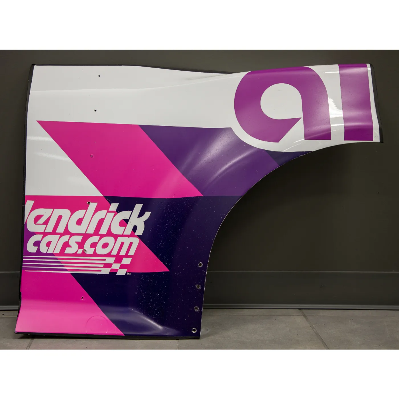 Hendrick Motorsports Race Used 2020 Jimmie Johnson #48 Ally White Partial Quarter Panel