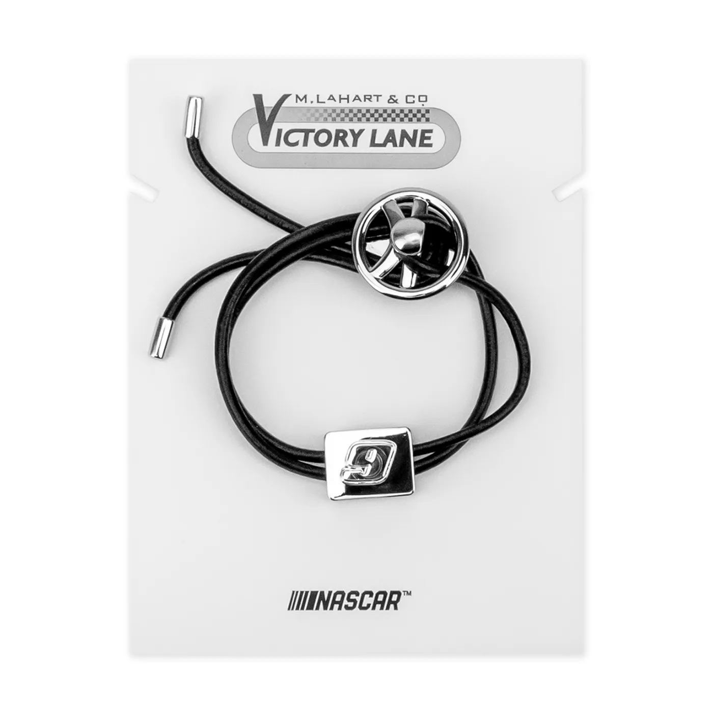 Hendrick Motorsports Chase Elliott Leather Cord Bracelet with Steering Wheel