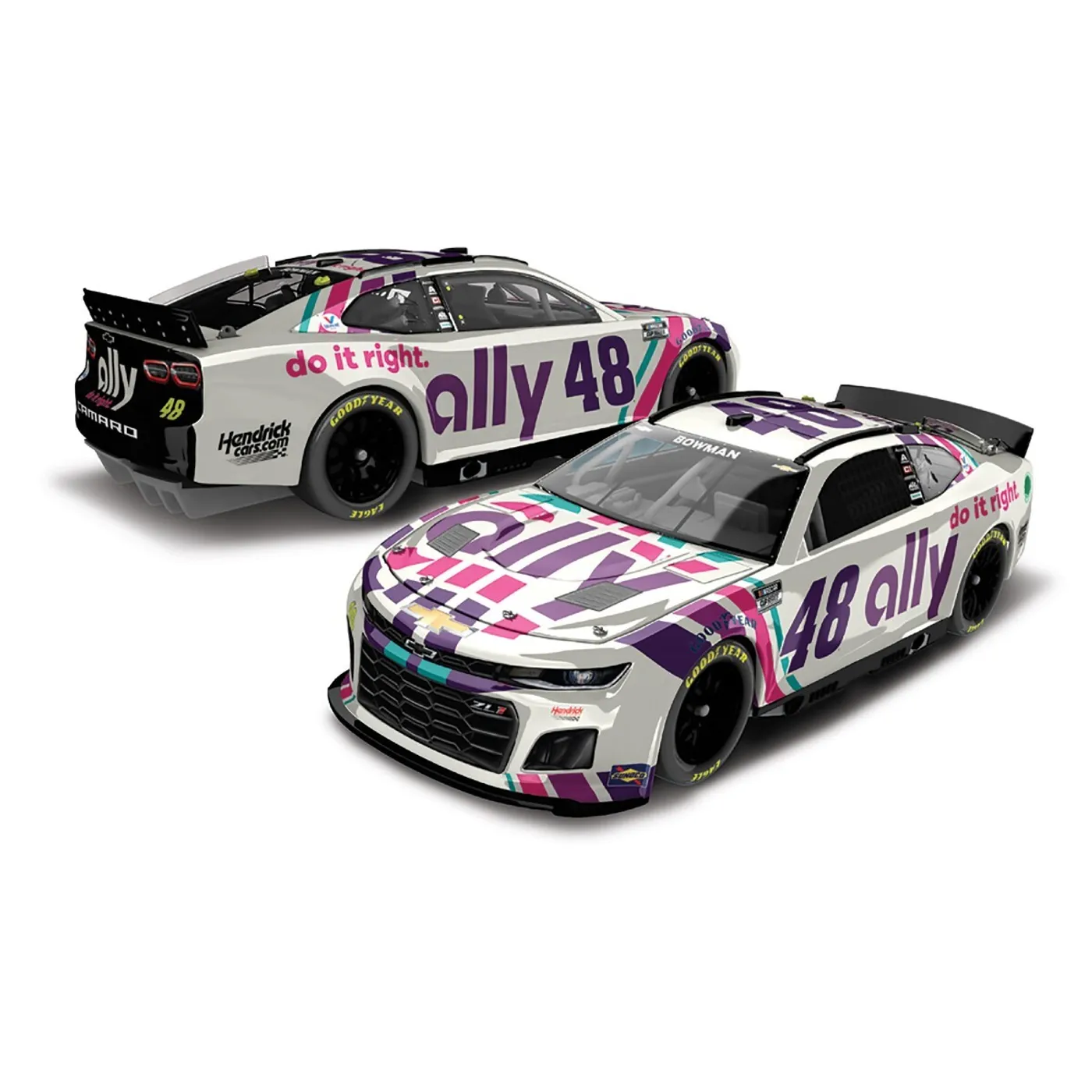 Hendrick Motorsports AUTOGRAPHED Alex Bowman #48 2022 Ally Next Gen 1:24 ELITE Die-Cast