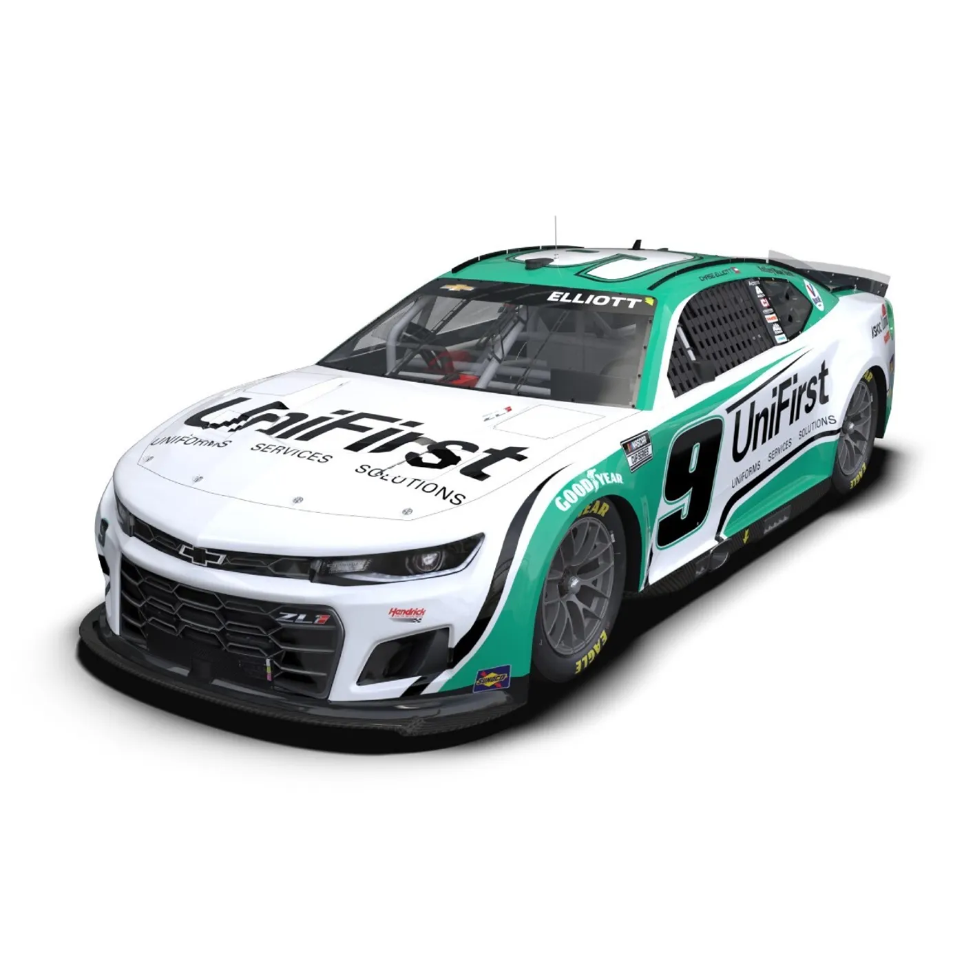 Hendrick Motorsports Chase Elliott #9 2022 UniFirst Chevrolet 1:64 Hard Top Die-Cast