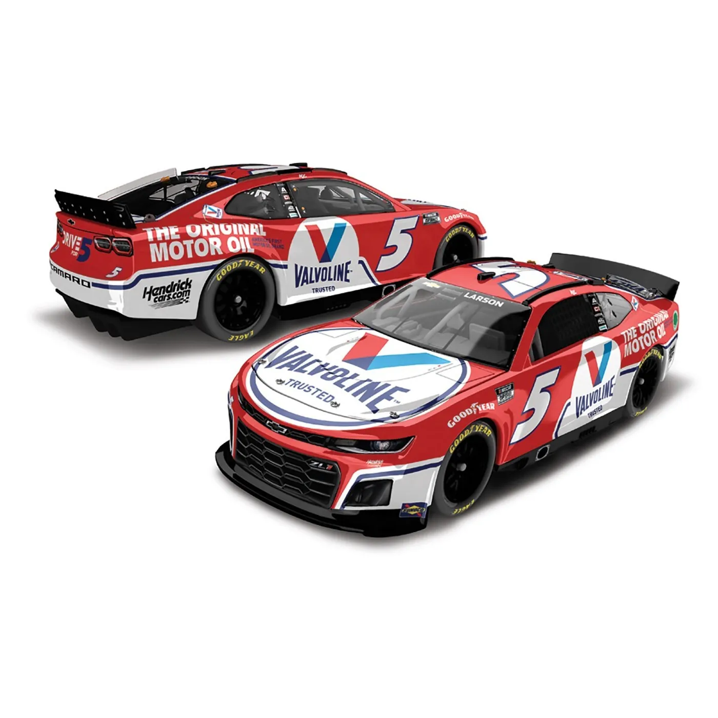 Hendrick Motorsports AUTOGRAPHED Kyle Larson #5 2022 Valvoline Chevrolet 1:24 ELITE Die-Cast