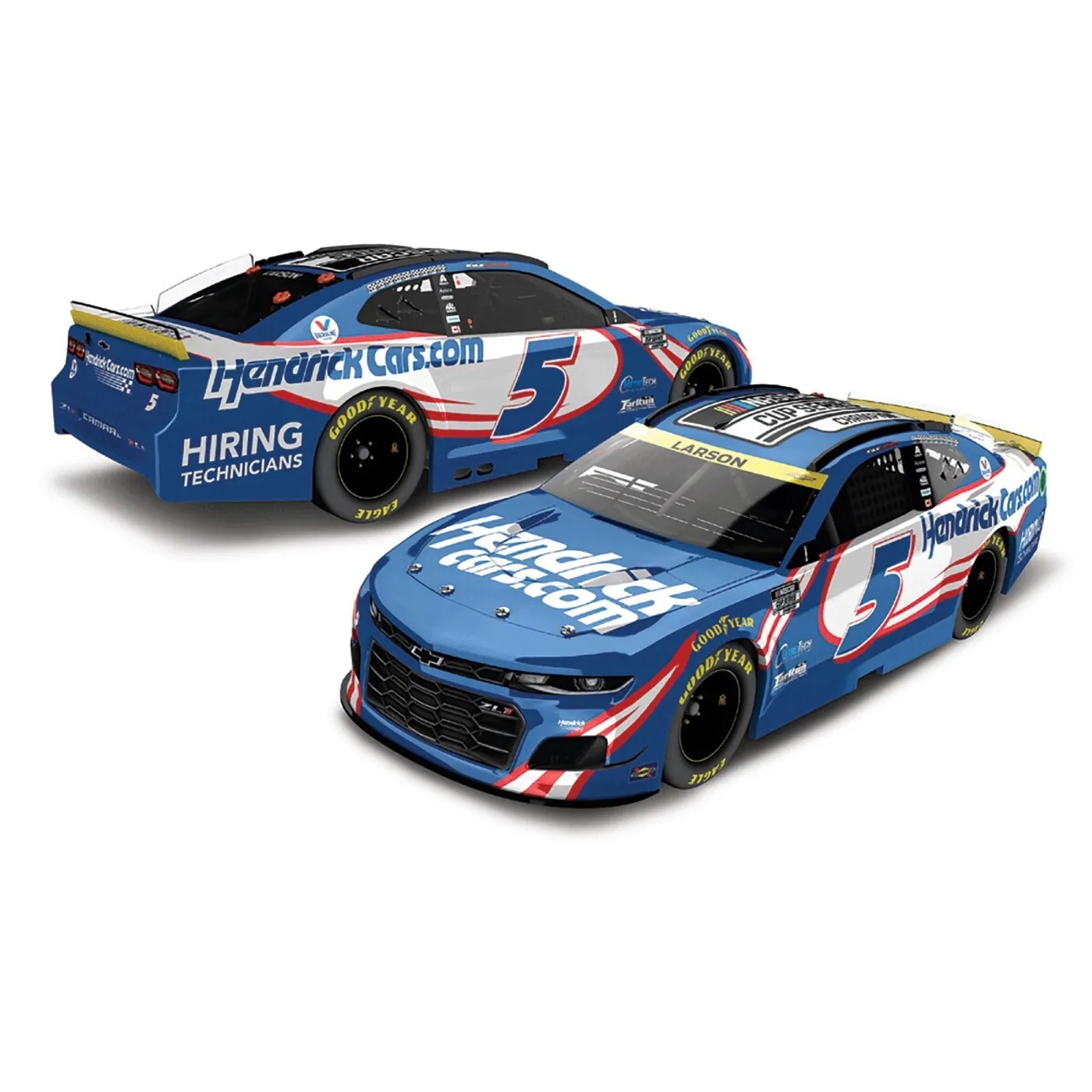 Hendrick Motorsports AUTOGRAPHED Kyle Larson #5 2021 NASCAR Champion 1:24 ELITE Die-Cast