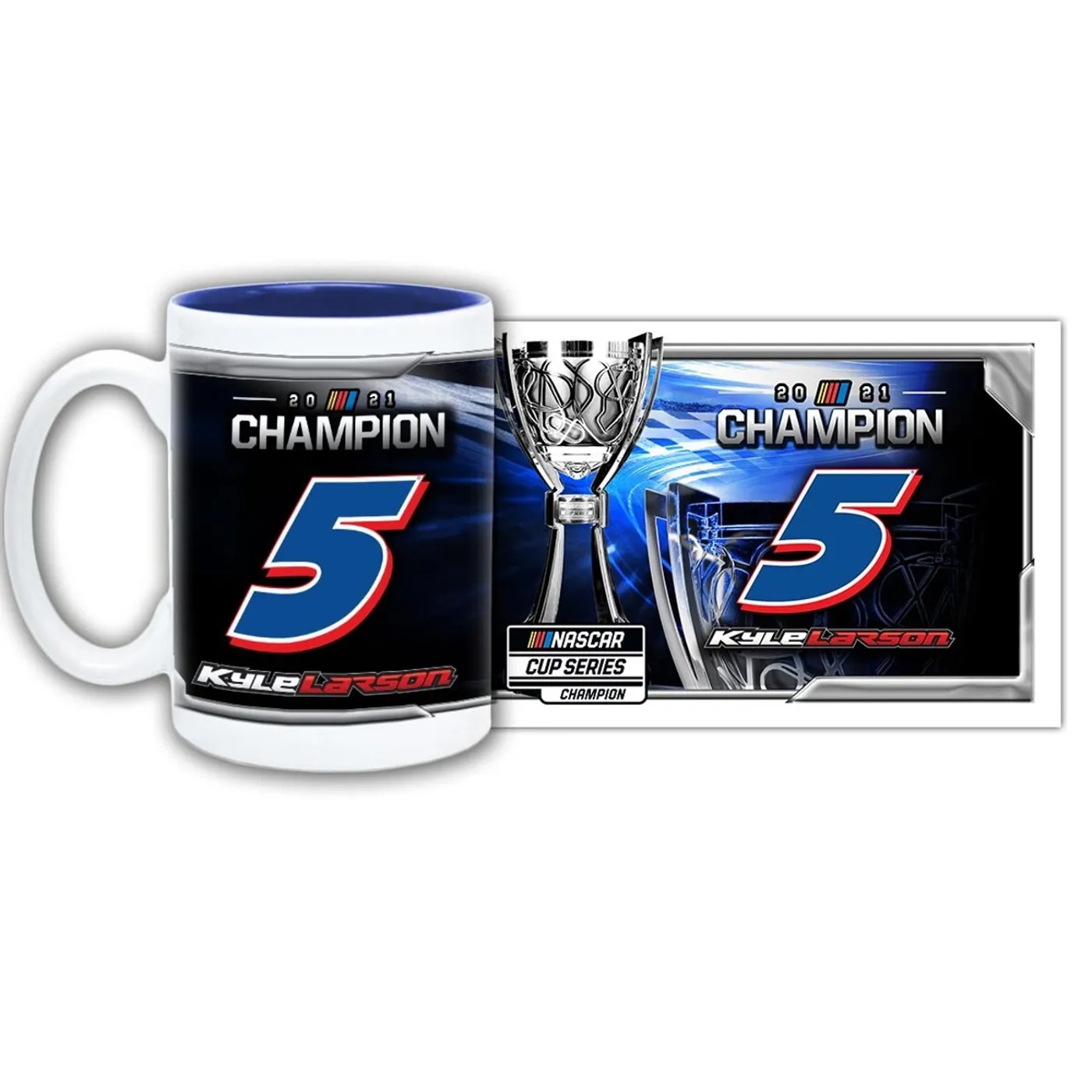 Hendrick Motorsports Kyle Larson 2021 NASCAR Championship 15oz mug
