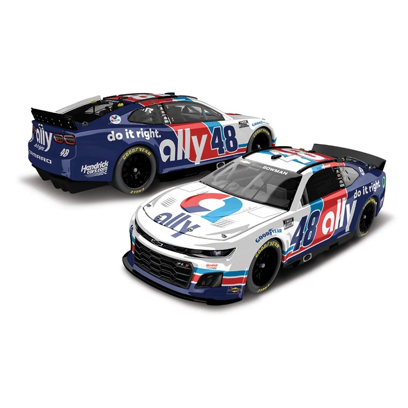 Hendrick Motorsports Alex Bowman #48 2022 Ally Throwback 1:24 ELITE Die-Cast