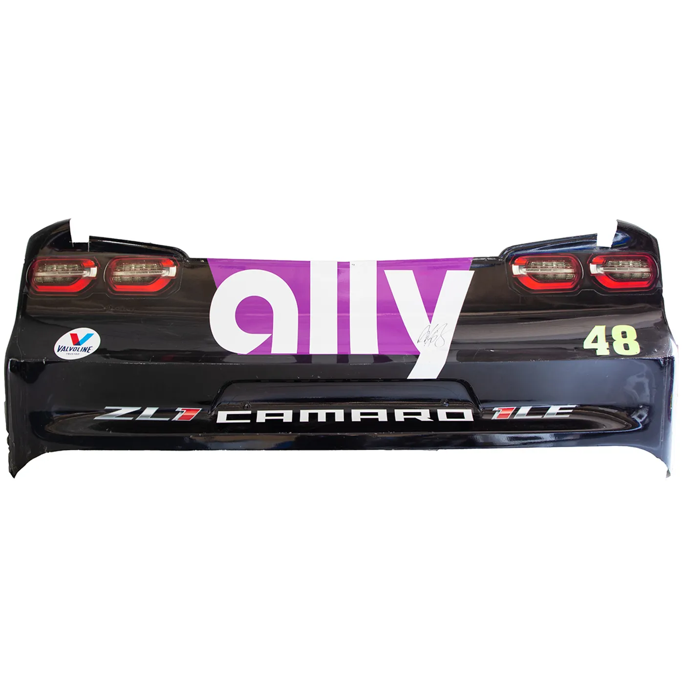 Hendrick Motorsports Signed Race Used 2021 Alex Bowman #48 Ally Rear Fascia - Dover 1-2-3-4 Win