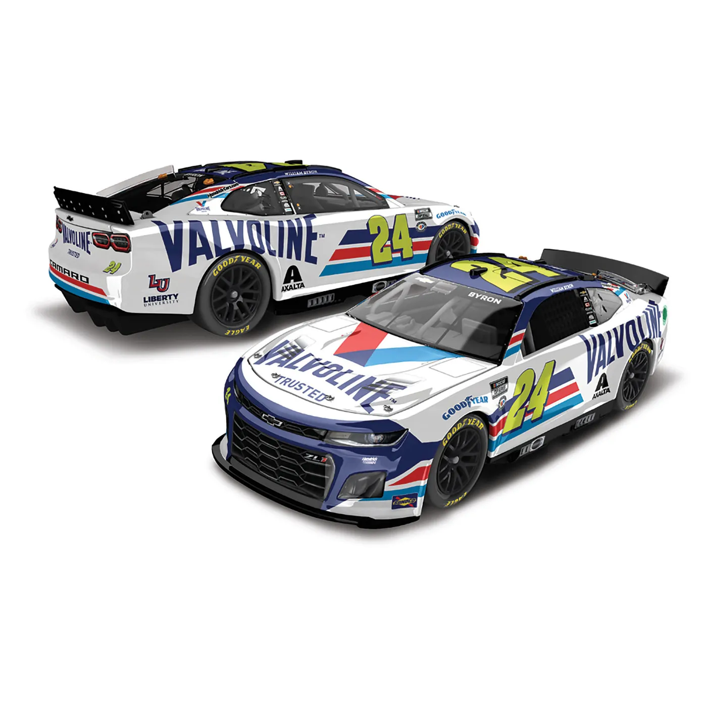 Hendrick Motorsports AUTOGRAPHED William Byron #24 2023 Valvoline 1:24 HO Die-Cast