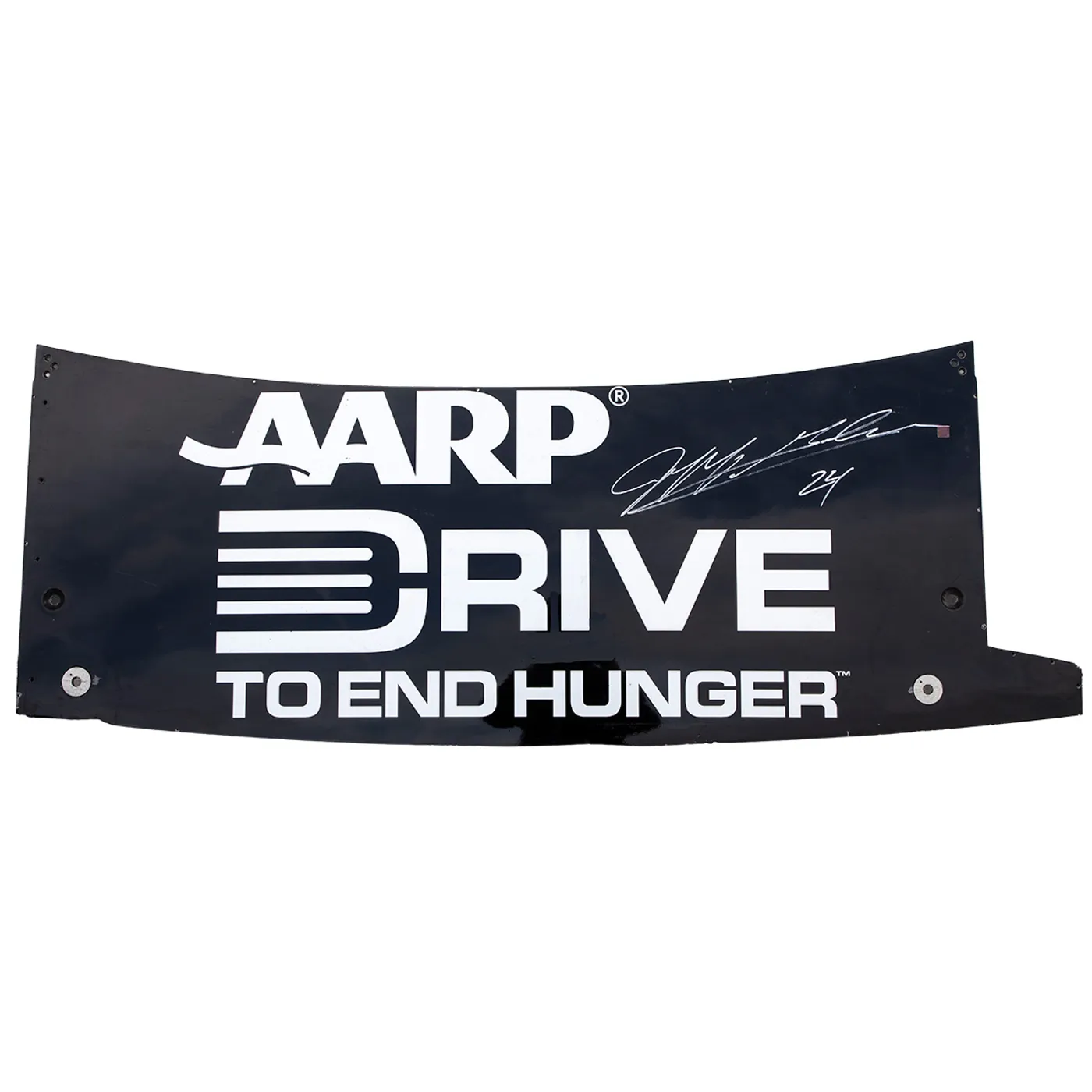 Hendrick Motorsports AUTOGRAPHED Race Used 2013 Jeff Gordon #24 AARP Decklid
