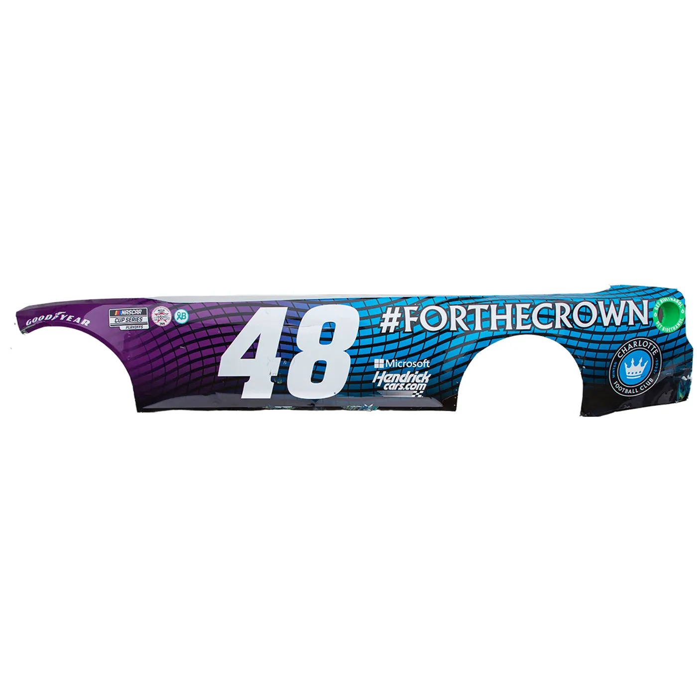 Hendrick Motorsports Race Used 2021 Alex Bowman #48 Ally Charlotte FC Side - ROVAL