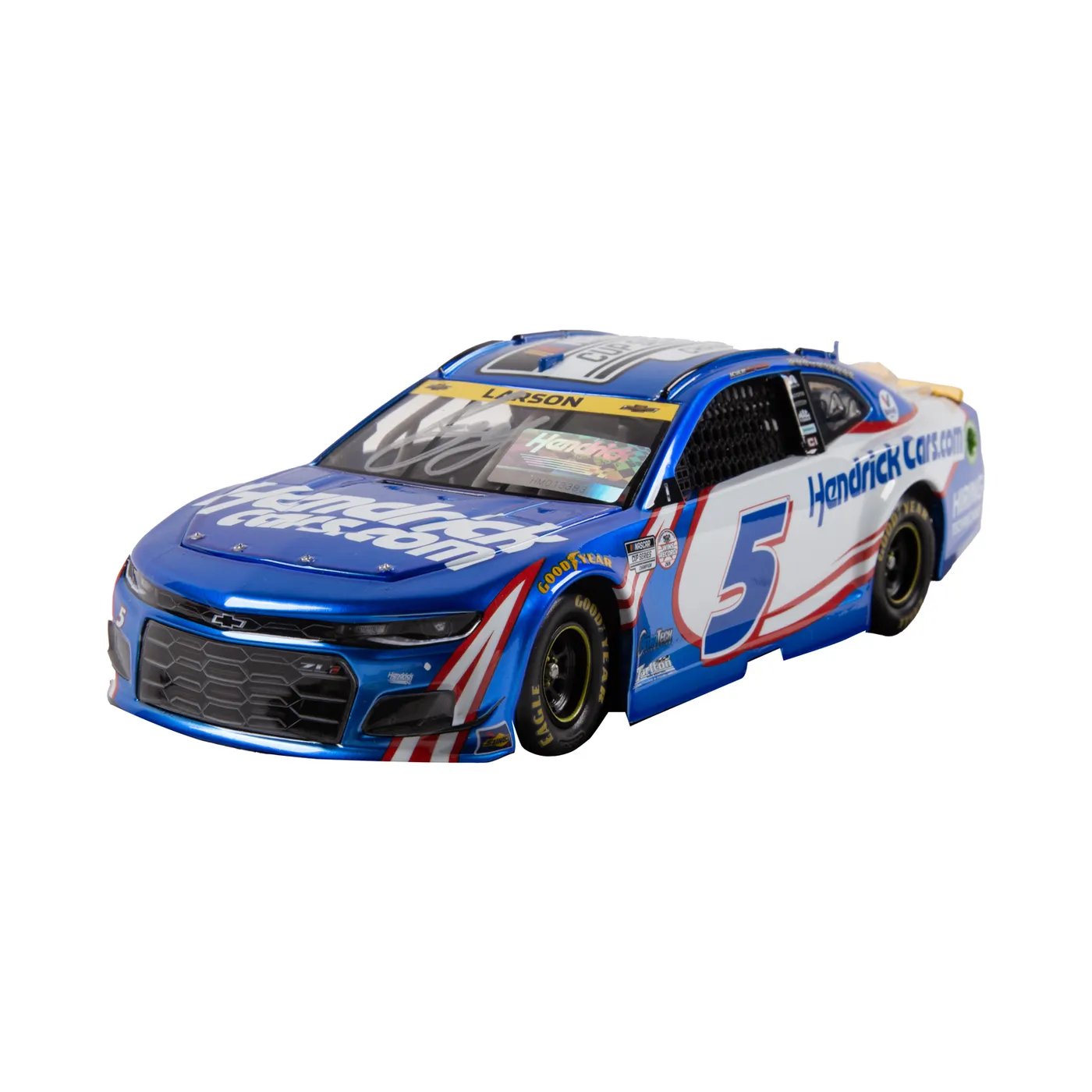AUTOGRAPHED Kyle Larson #5 2021 NASCAR Champion 1:24 Hendrick Motorsports Store Exclusive Candy Finish HO Die-Cast