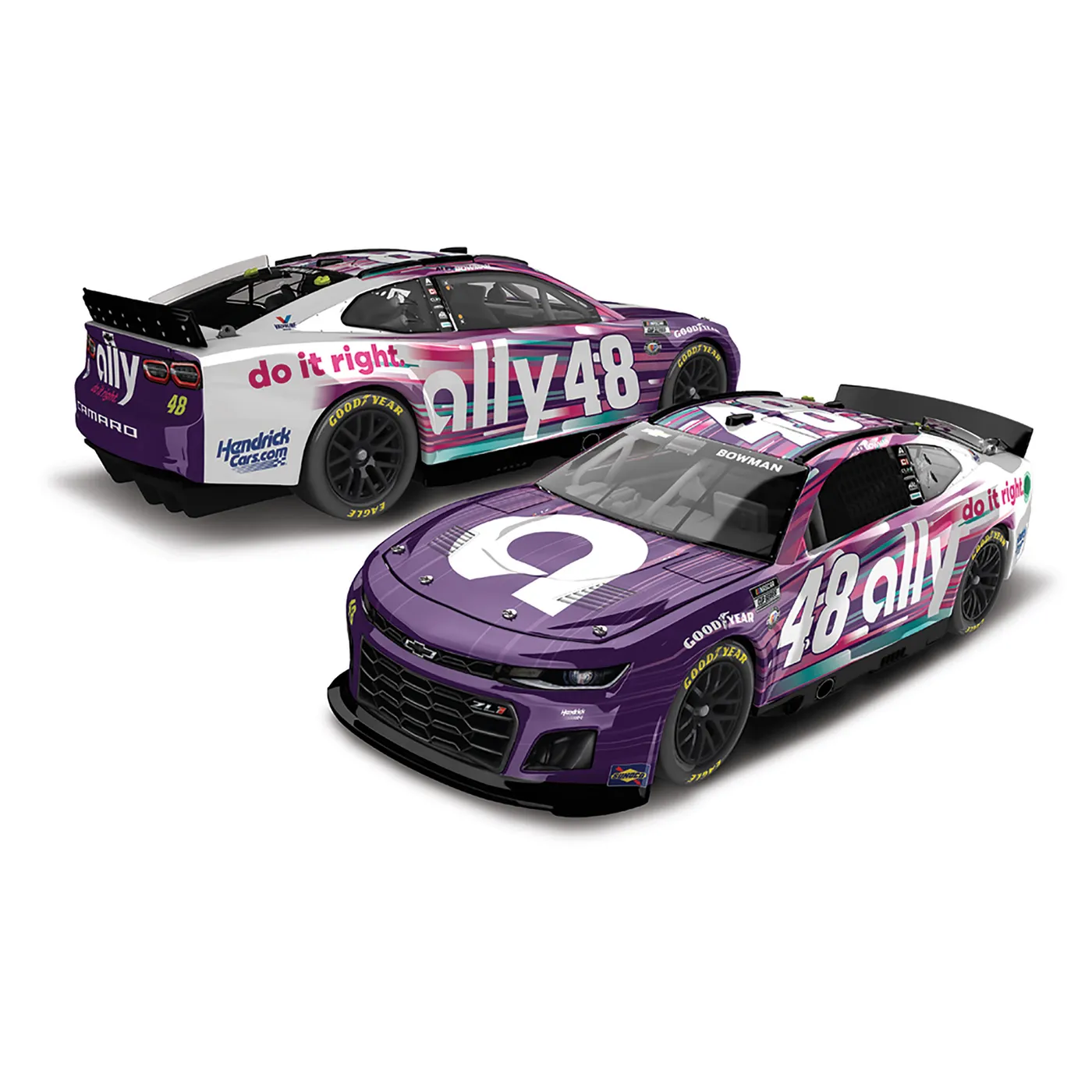 Hendrick Motorsports AUTOGRAPHED Alex Bowman #48 2023 Ally Day Chevy 1:24 ELITE Die-Cast