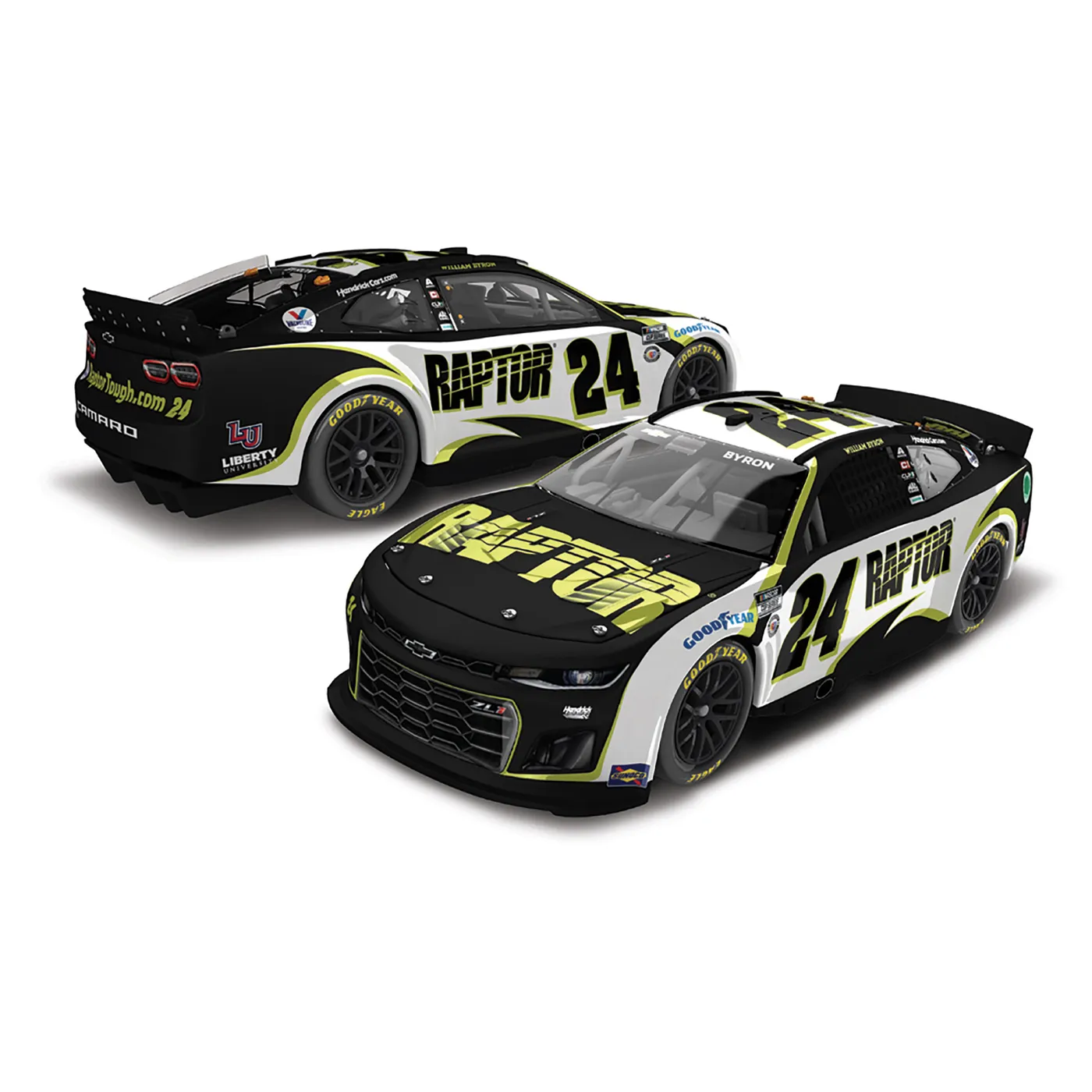 Hendrick Motorsports AUTOGRAPHED William Byron #24 2023 RAPTOR 1:24 HO Die-Cast