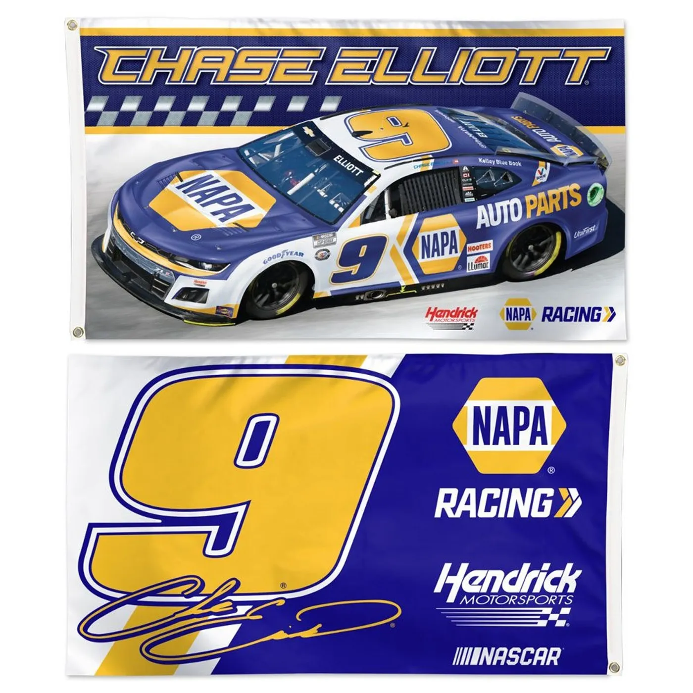 Hendrick Motorsports Chase Elliott #9 2023 2 Sided NAPA 3' x 5' Flag