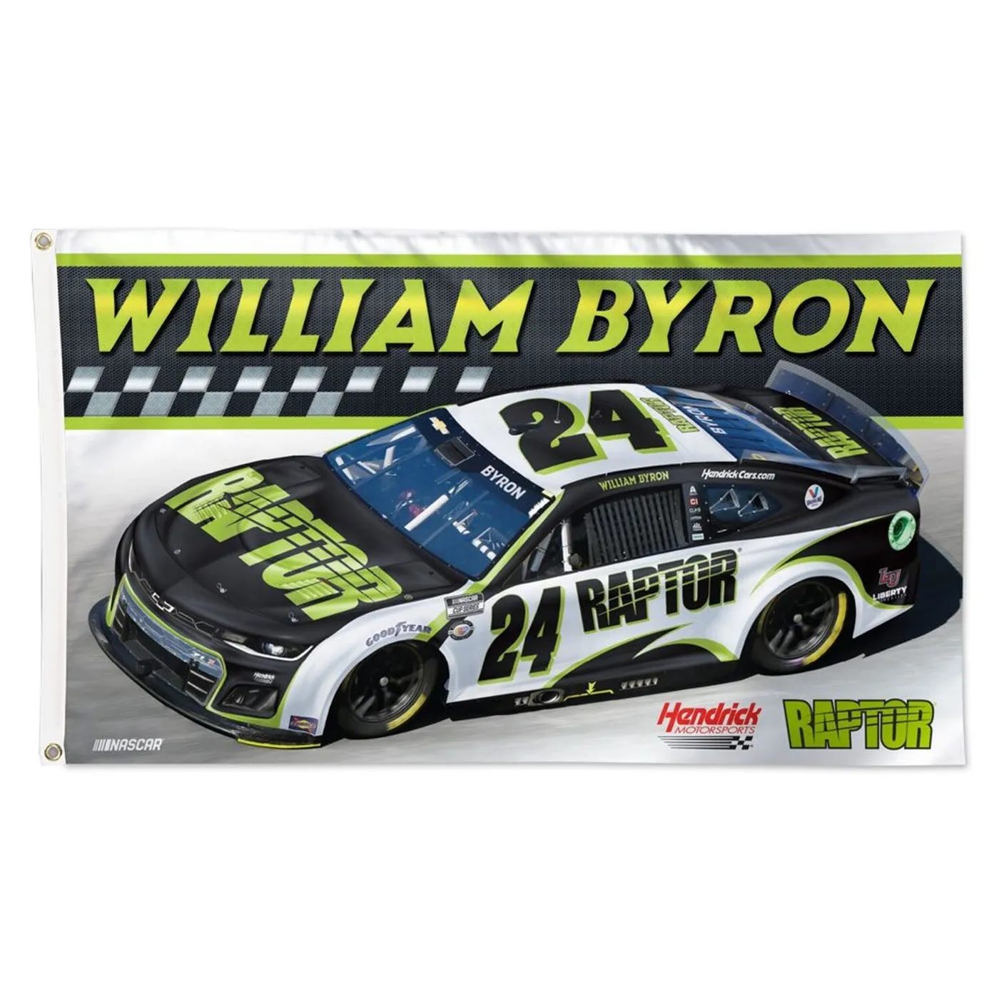 Hendrick Motorsports William Byron #24 2023 Raptor Deluxe 3' x 5' Flag
