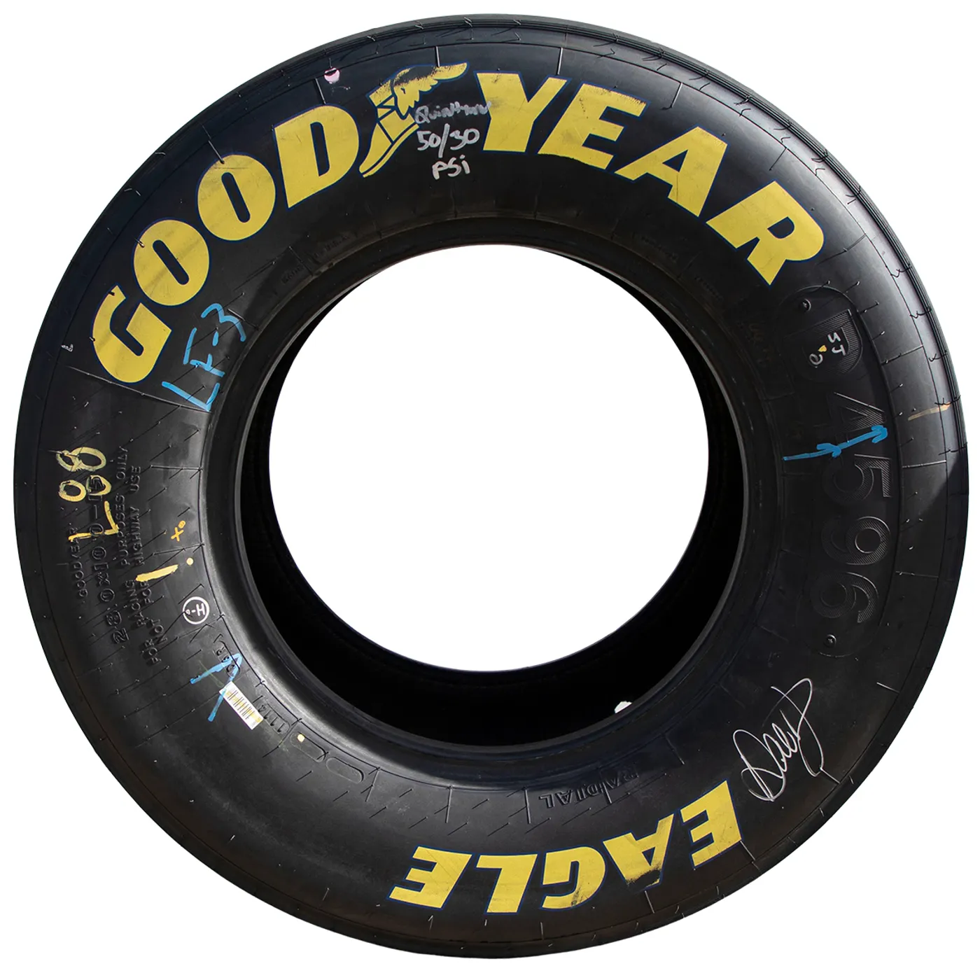 Hendrick Motorsports AUTOGRAPHED Race Used 2015 Dale Earnhardt Jr. #88 Duels at Daytona Victory Tire