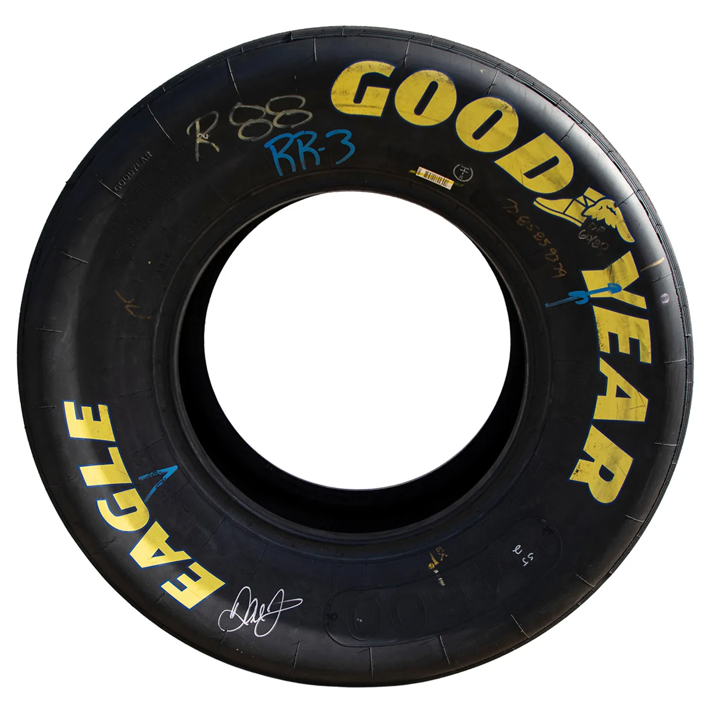 Hendrick Motorsports AUTOGRAPHED Race Used 2015 Dale Earnhardt Jr. #88 Duels at Daytona Victory Tire