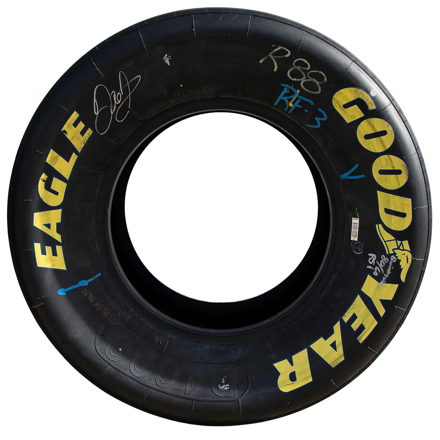 Hendrick Motorsports AUTOGRAPHED Race Used 2015 Dale Earnhardt Jr. #88 Duels at Daytona Victory Tire