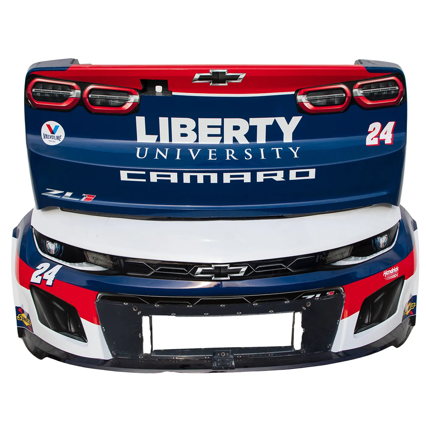 Hendrick Motorsports Race Used 2023 William Byron #24 Liberty Bumper Bundle