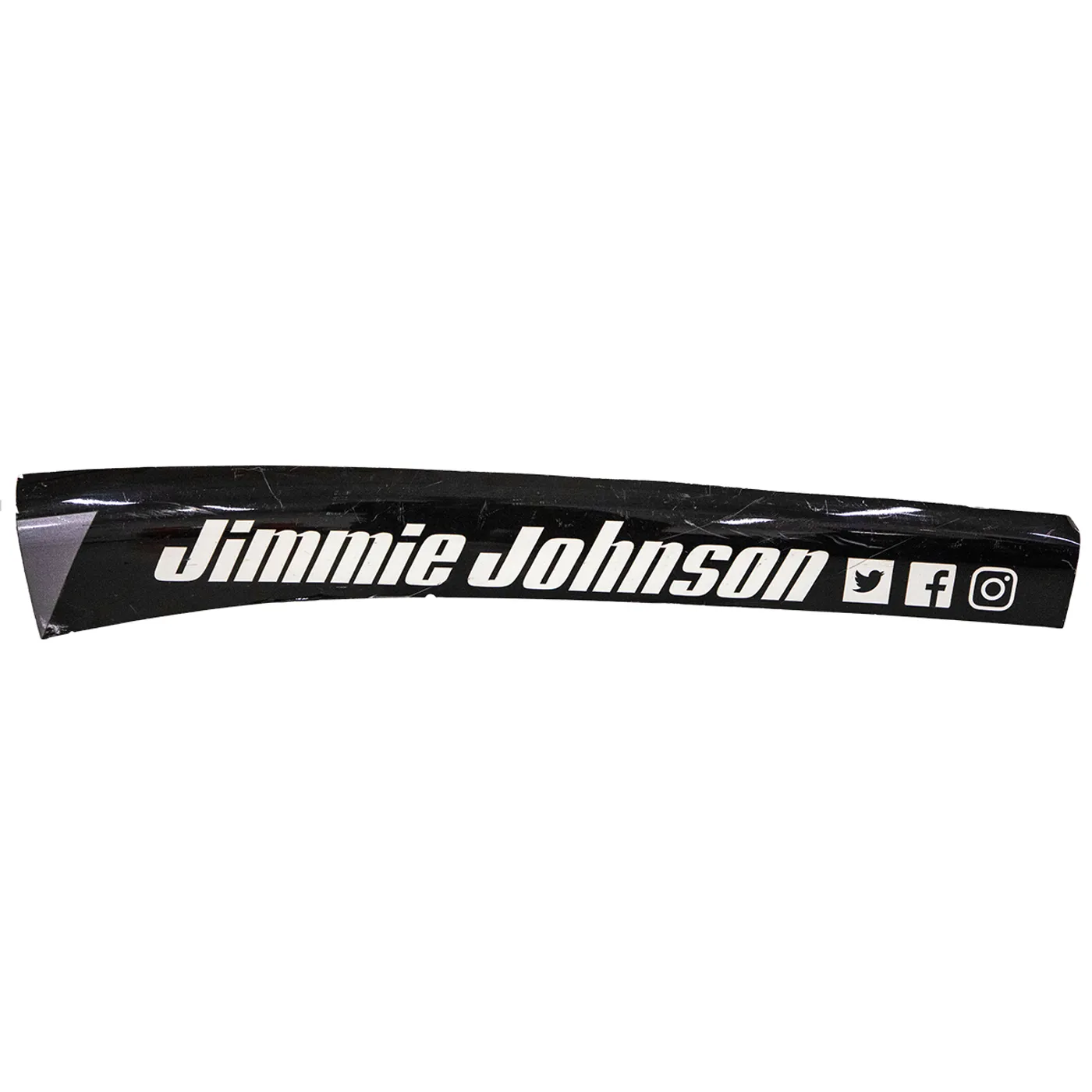 Hendrick Motorsports Race Used 2018 Jimmie Johnson #48 Lowe's Name Rail