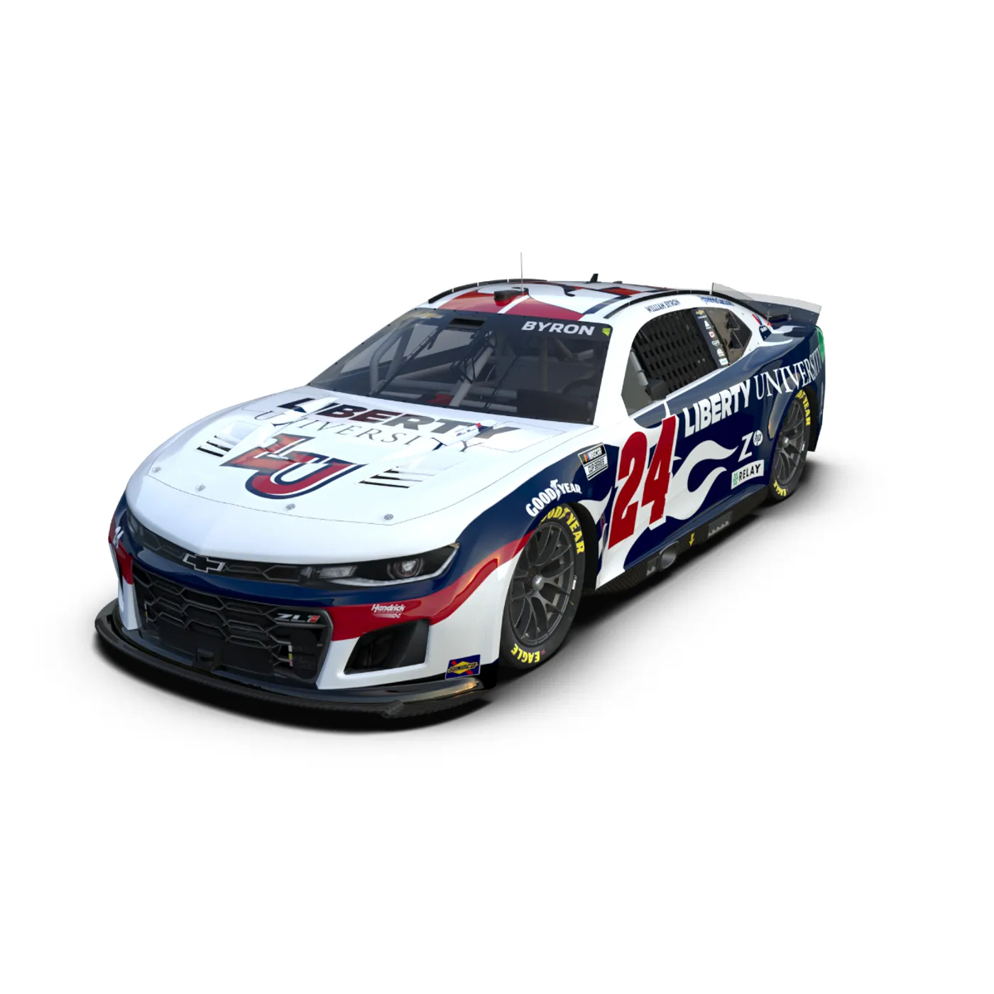 Hendrick Motorsports William Byron #24 2024 Liberty University 1:24 HO Die-Cast