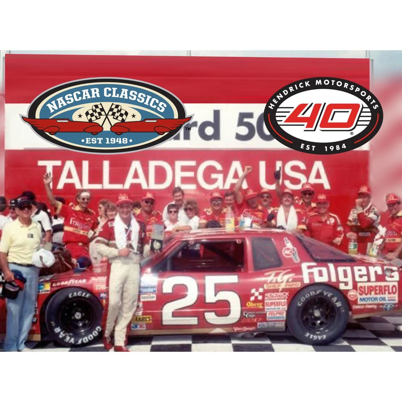 Hendrick Motorsports Ken Schrader #25 Folgers 1988 Talladega Win 1:24 HOTO Die-Cast