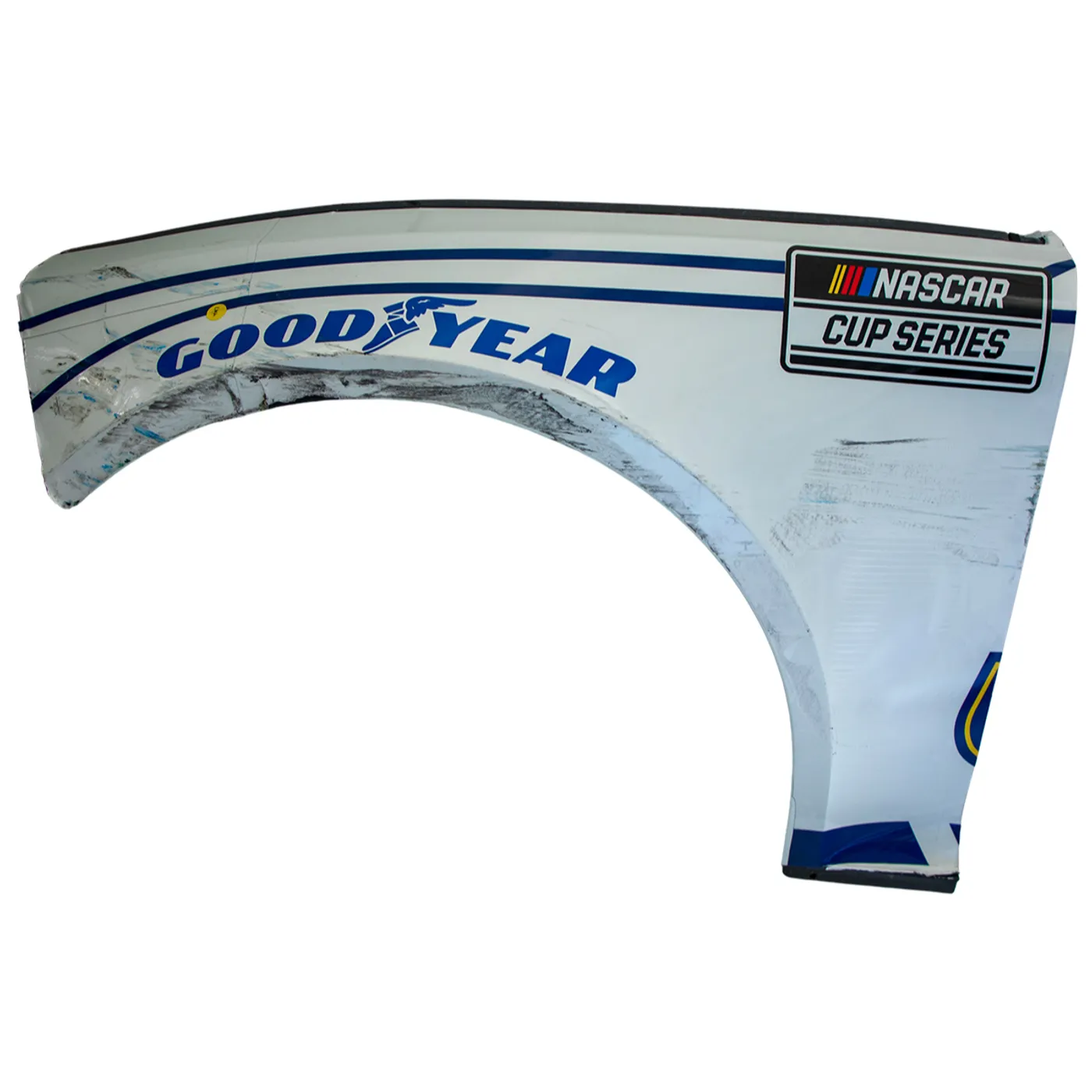 Hendrick Motorsports Race Used 2024 Chase Elliott #9 NAPA White Left Front Fender - Clash