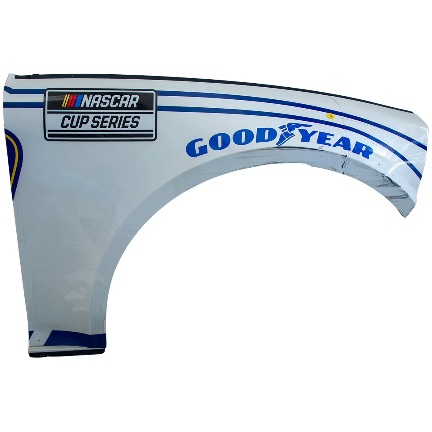 Hendrick Motorsports Race Used 2024 Chase Elliott #9 NAPA White Right Front Fender - Clash
