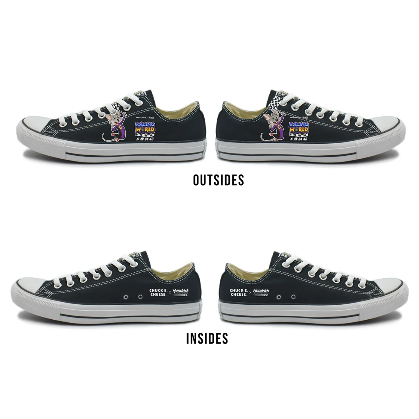 Chuck E. Cheese x Hendrick Motorsports Racing World Converse All-Star Low Tops