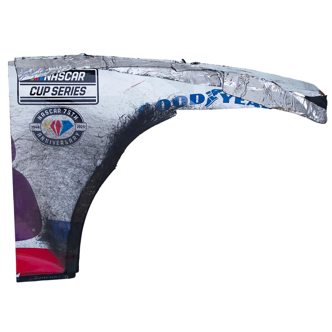 Hendrick Motorsports Race Used 2023 Alex Bowman #48 Ally Detroit Pistons Fender - Michigan