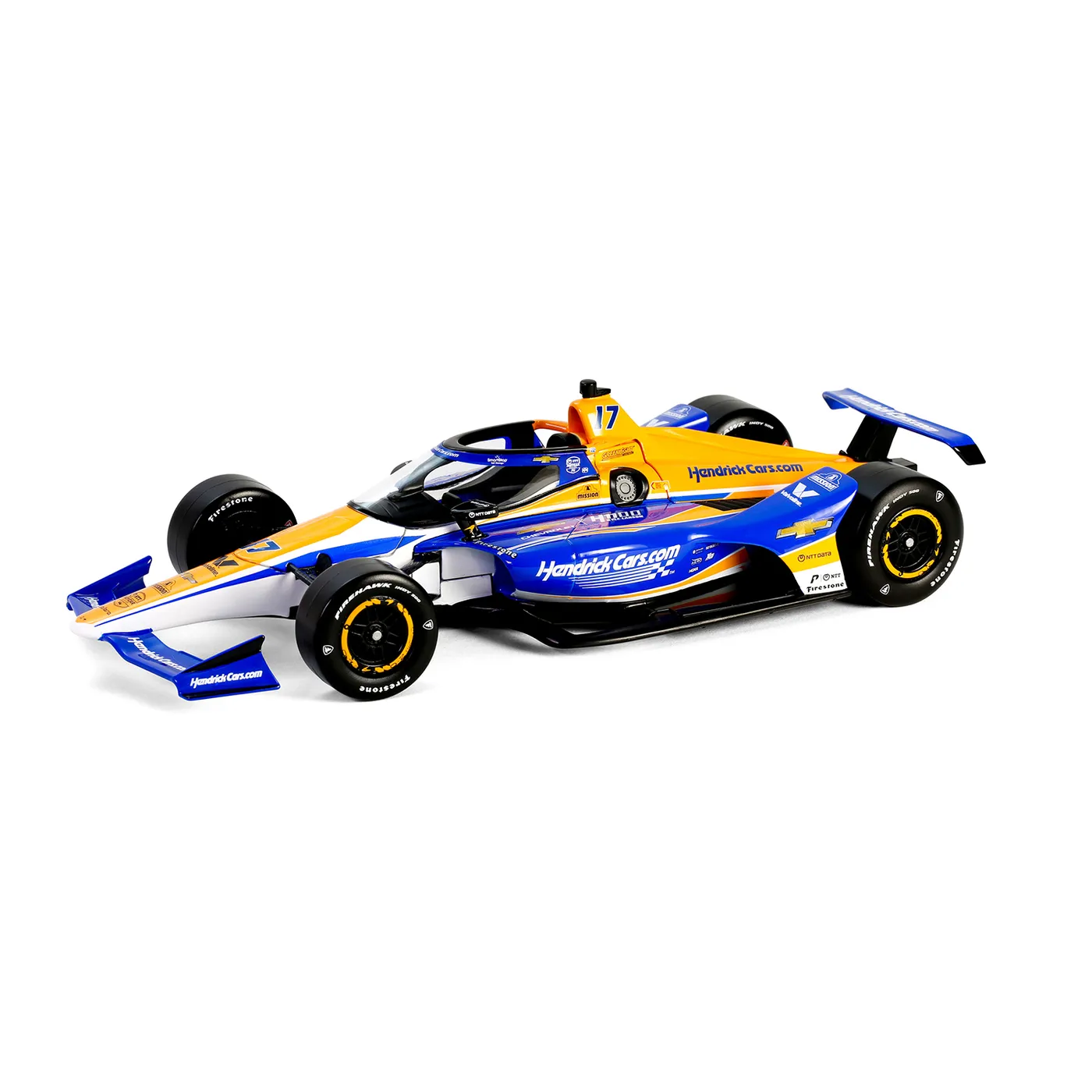 Hendrick Motorsports Kyle Larson #17/Arrow McLaren HendrickCars.com 2024 Indianapolis 500 Rookie of the Year Edition 1:18 NTT IndyCar Series