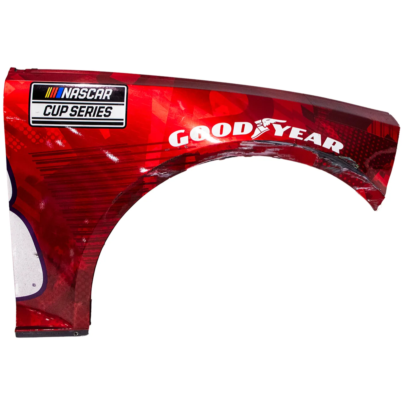 Hendrick Motorsports Race Used 2024 Alex Bowman #48 Ally Ruby Red 40th Anniversary RF Fender - Martinsville