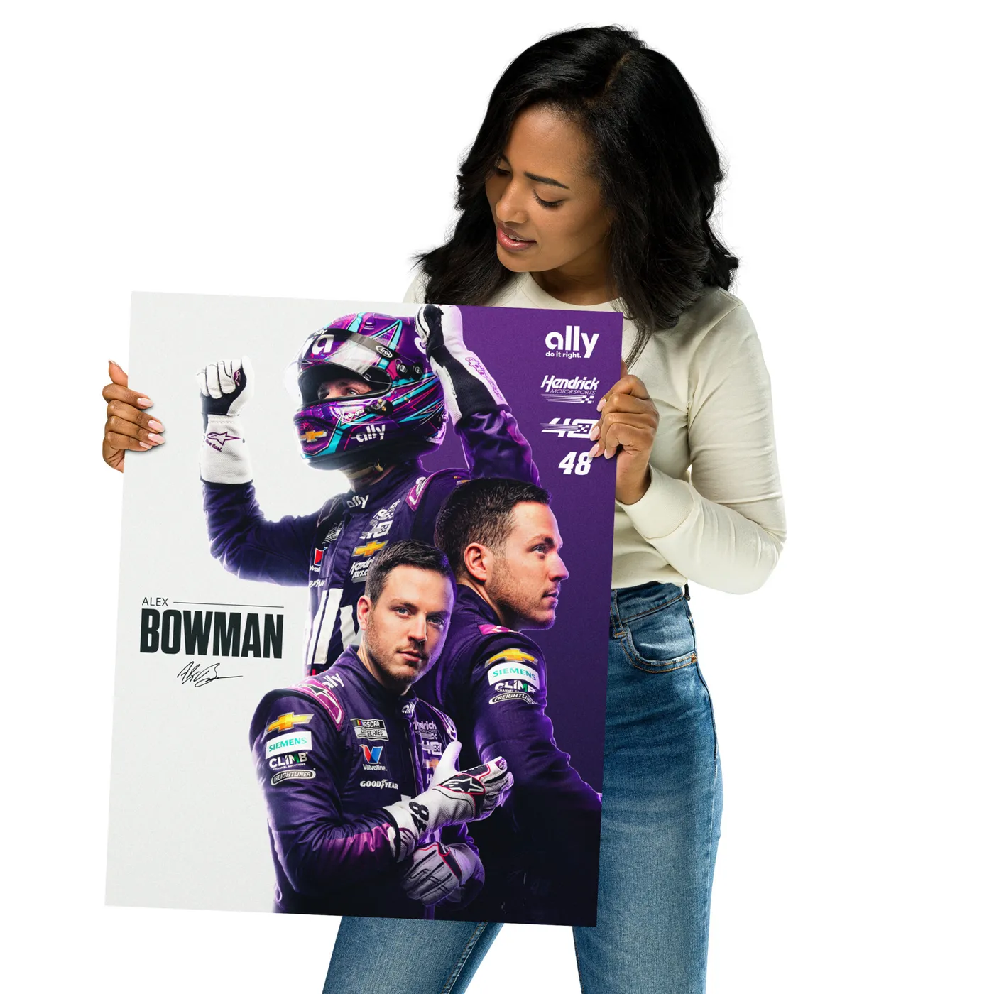 Hendrick Motorsports Alex Bowman 16" x 20" Hype Poster