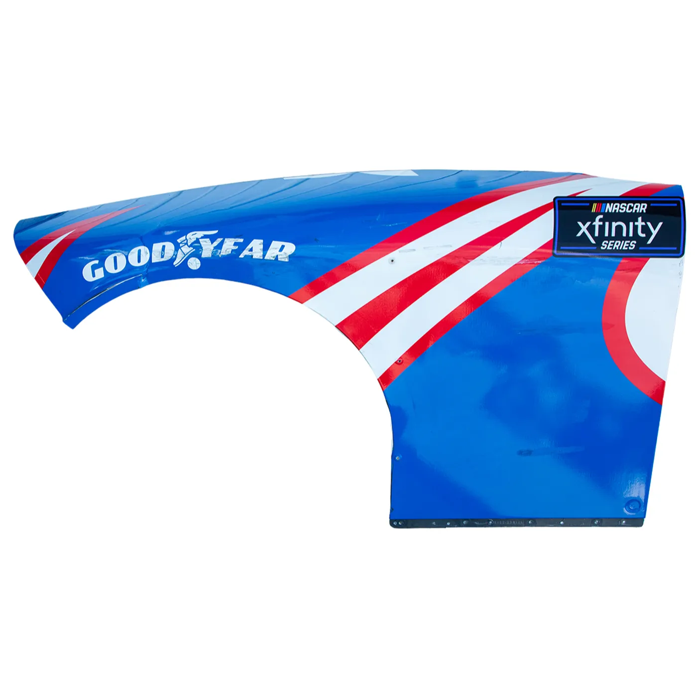 Hendrick Motorsports Race Used 2024 Kyle Larson #17 HendrickCars.com Xfinity LF Fender - Chicago