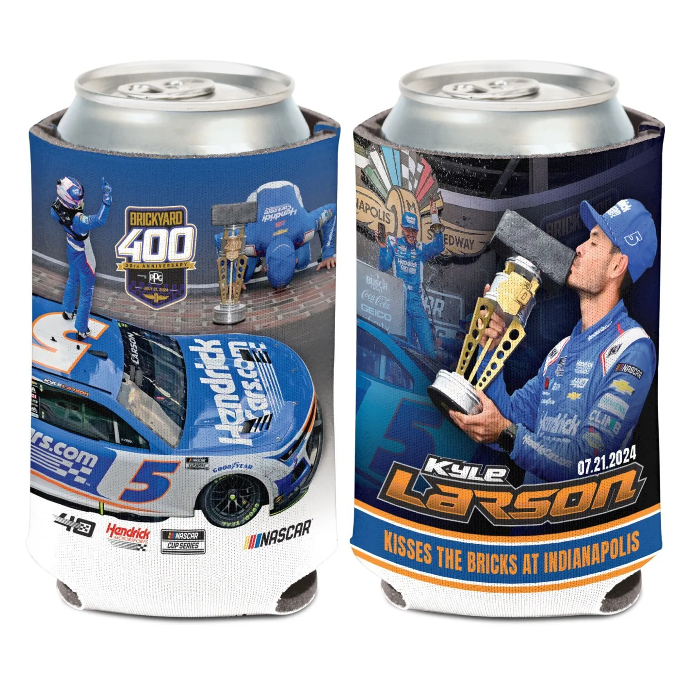Hendrick Motorsports Kyle Larson #5 2024 Brickyard 400 Win 12oz. Can Cooler