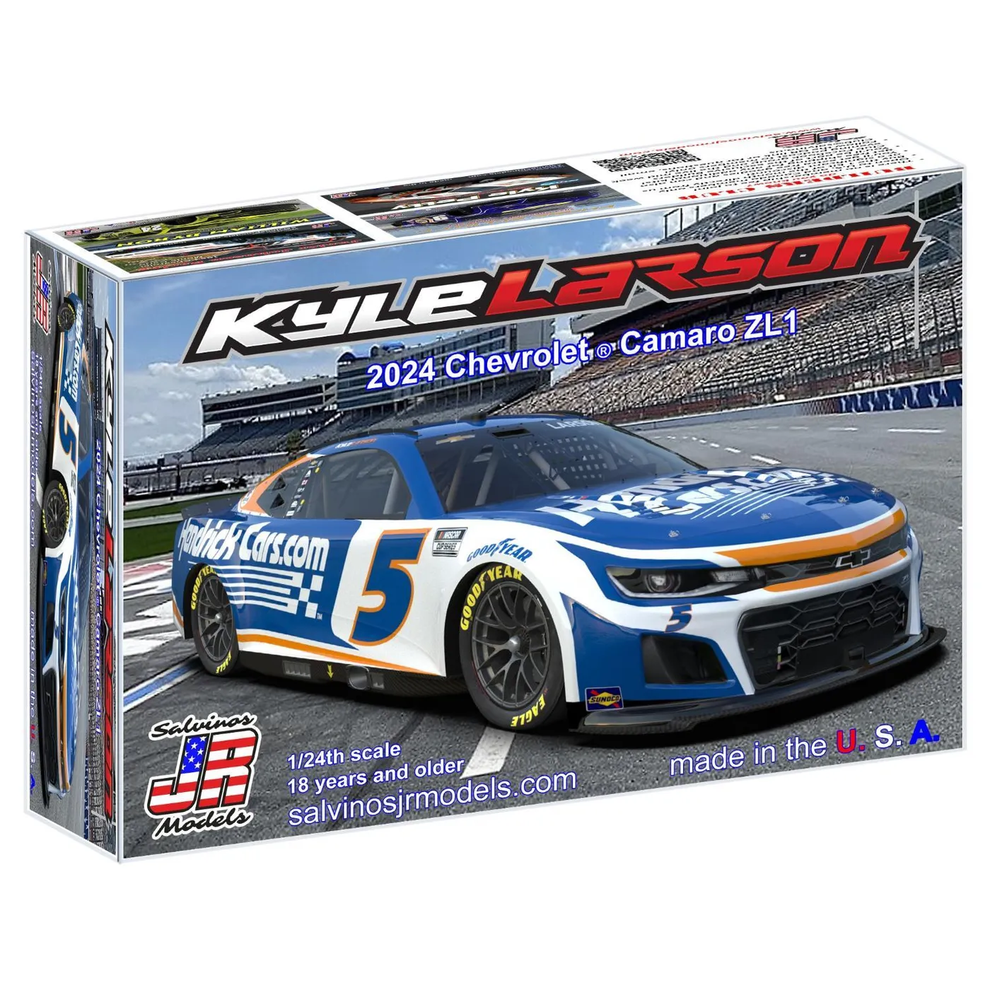 Hendrick Motorsports Kyle Larson #5 2024 Chevrolet Camaro ZL1 "600 McLaren"  Model Car Kit