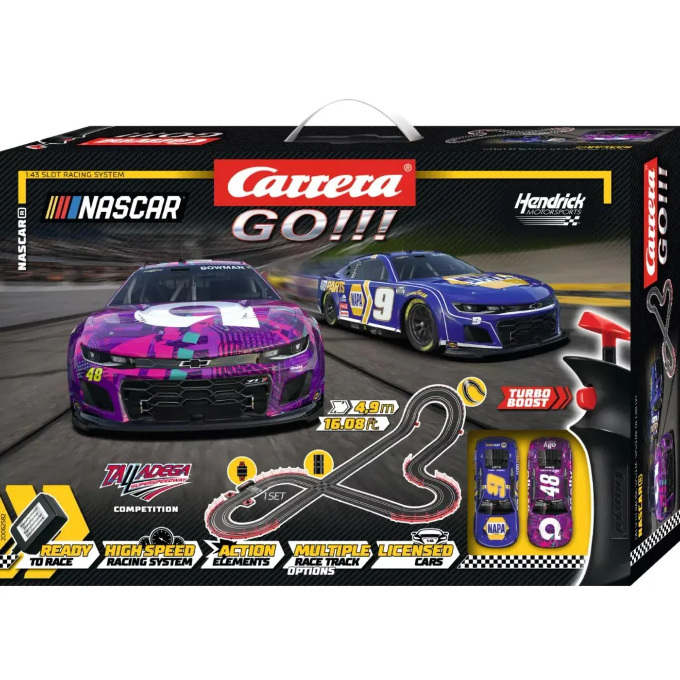 Hendrick Motorsports NASCAR Talladega Competition Carrera Go!!! Slot Car Set