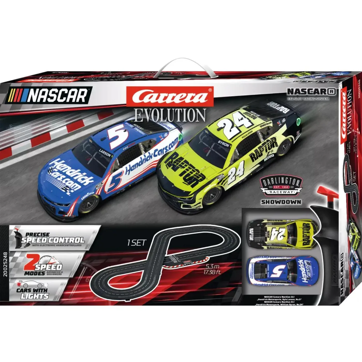Hendrick Motorsports NASCAR Darlington Showdown Carrera EVOLUTION Slot Car Set