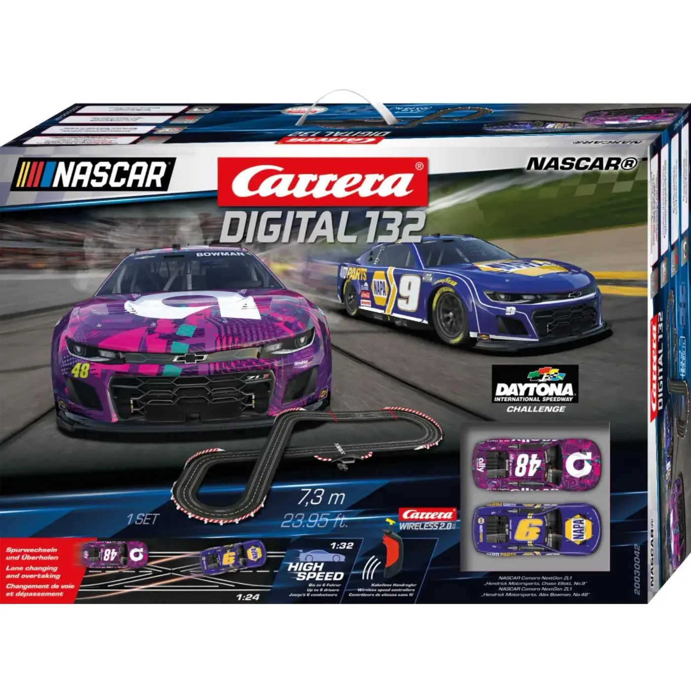 Hendrick Motorsports NASCAR Daytona Challenge Carrera DIGITAL 132 Slot Car Set
