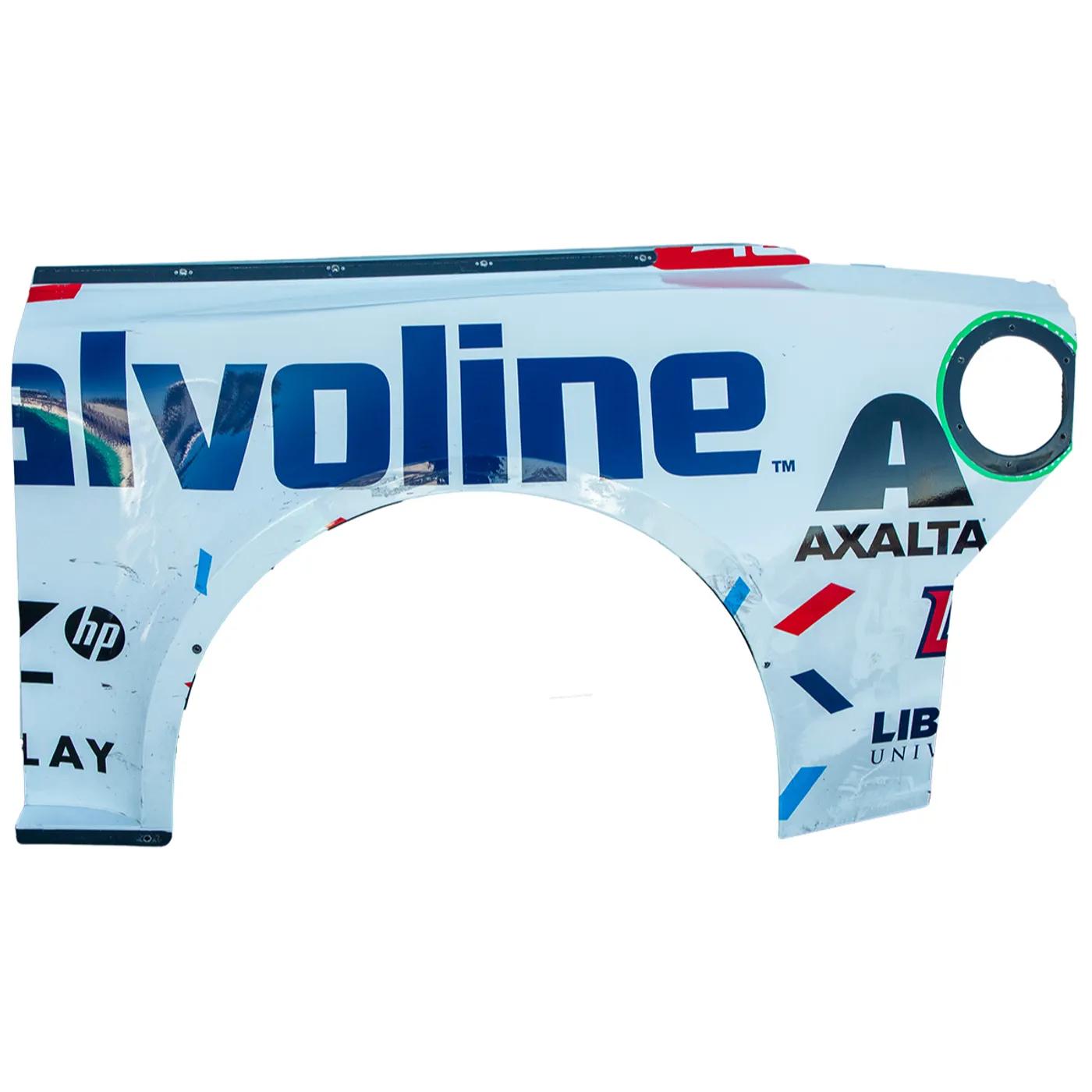 Hendrick Motorsports Race Used 2024 William Byron #24 Valvoline Confetti Quarter - Roval